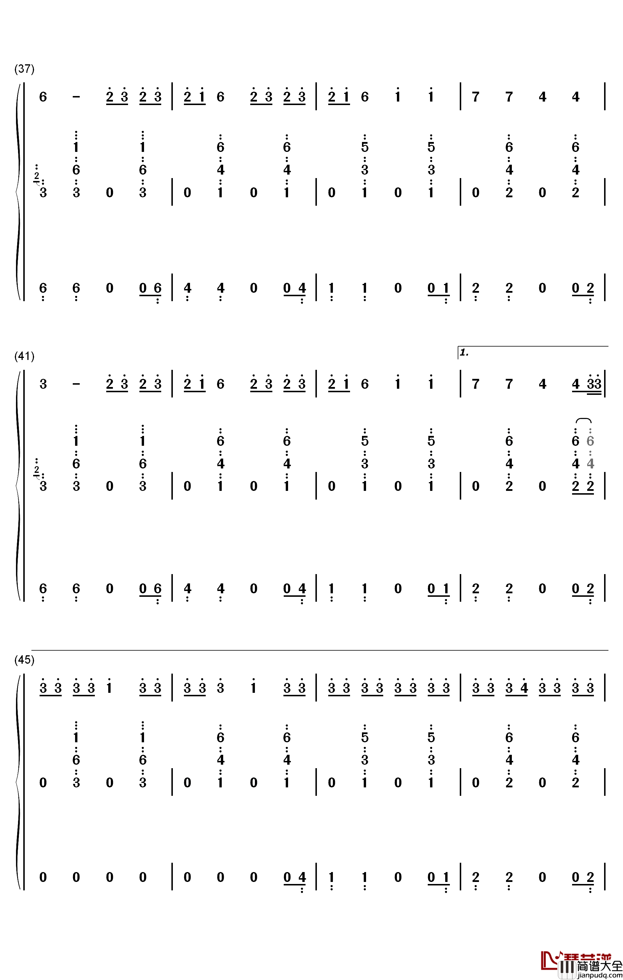 Parents钢琴简谱_数字双手_YUNGBLUD