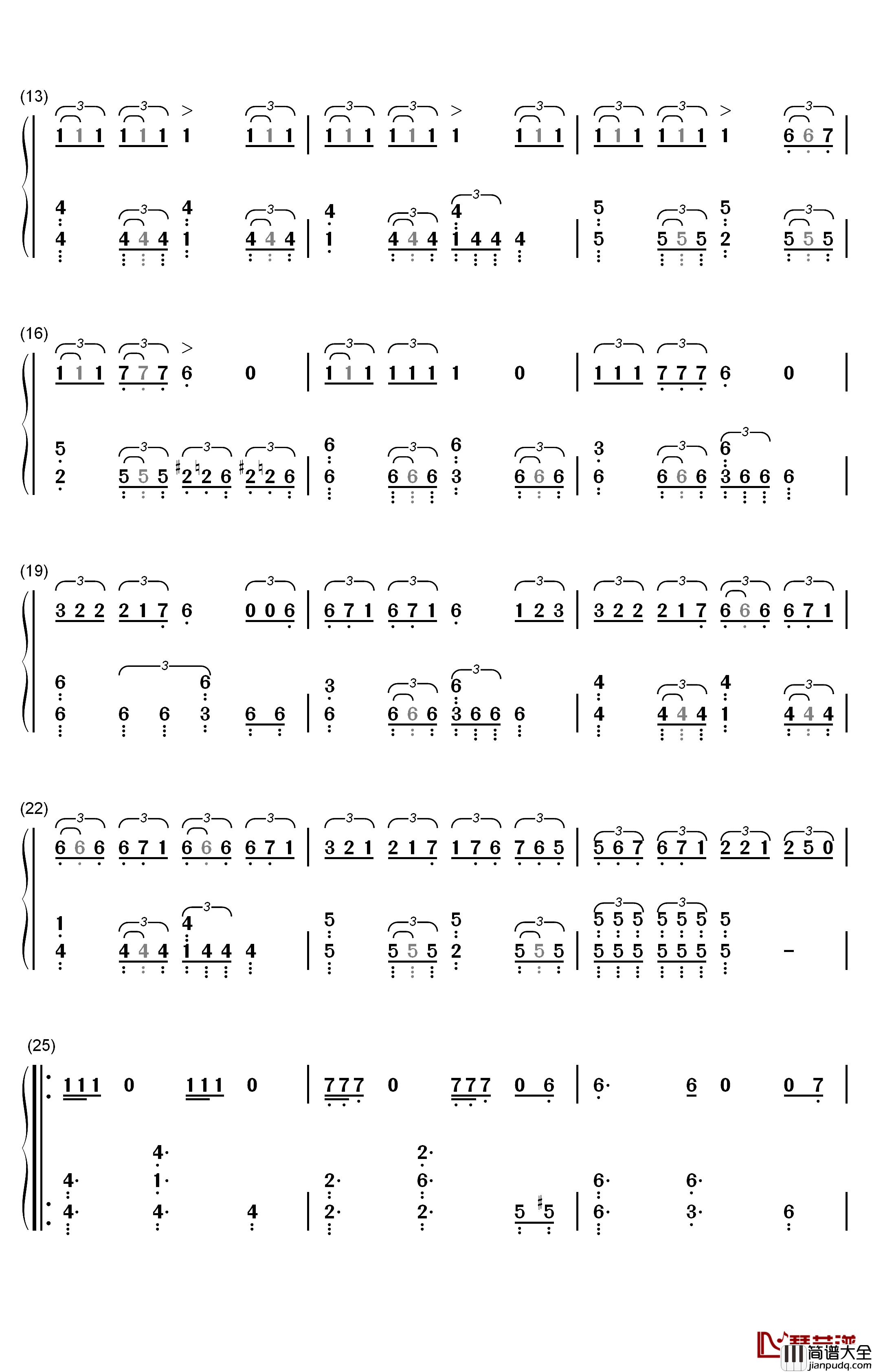 Kill_This_Love钢琴简谱_数字双手_Blackpink