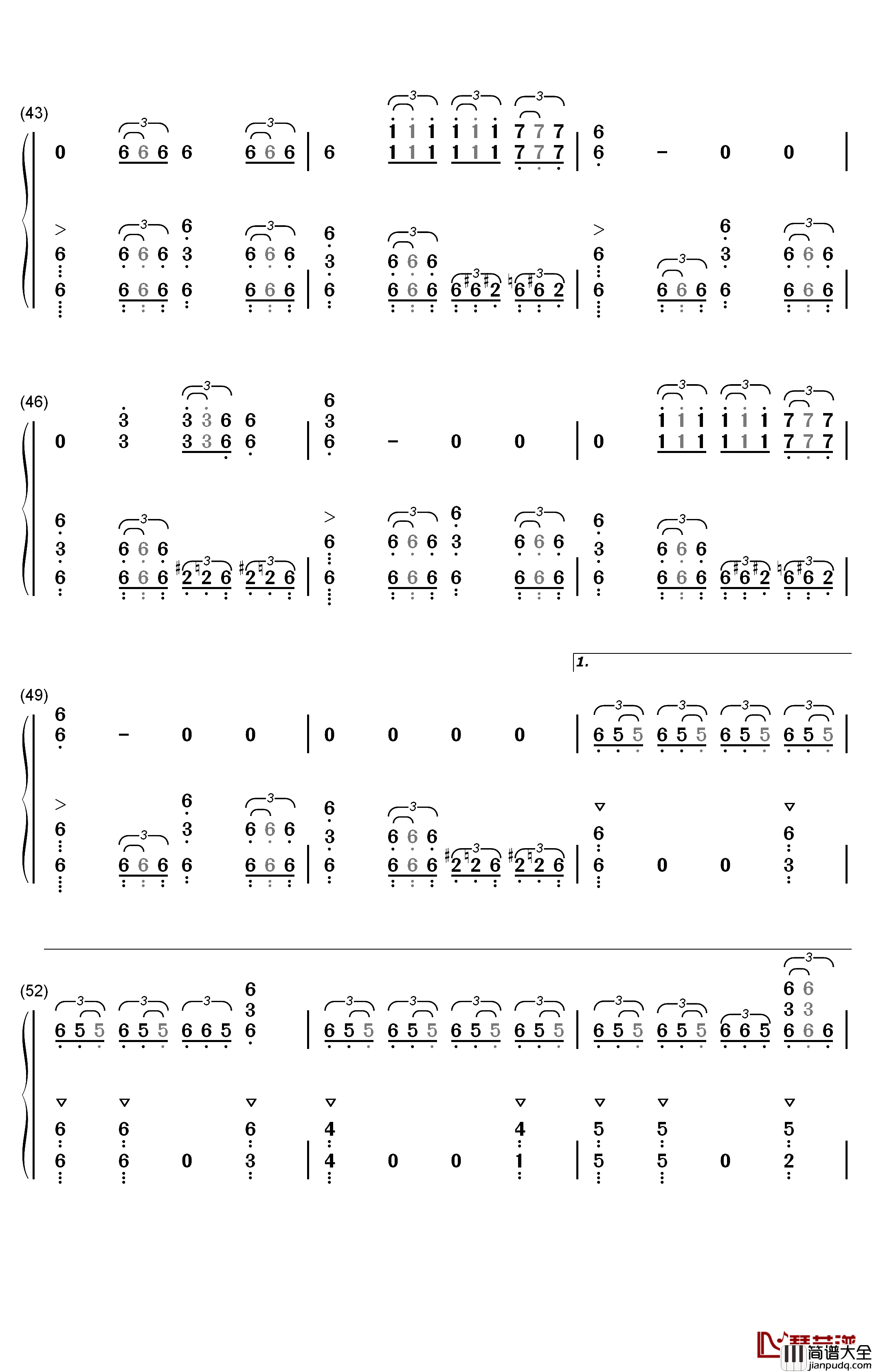 Kill_This_Love钢琴简谱_数字双手_Blackpink