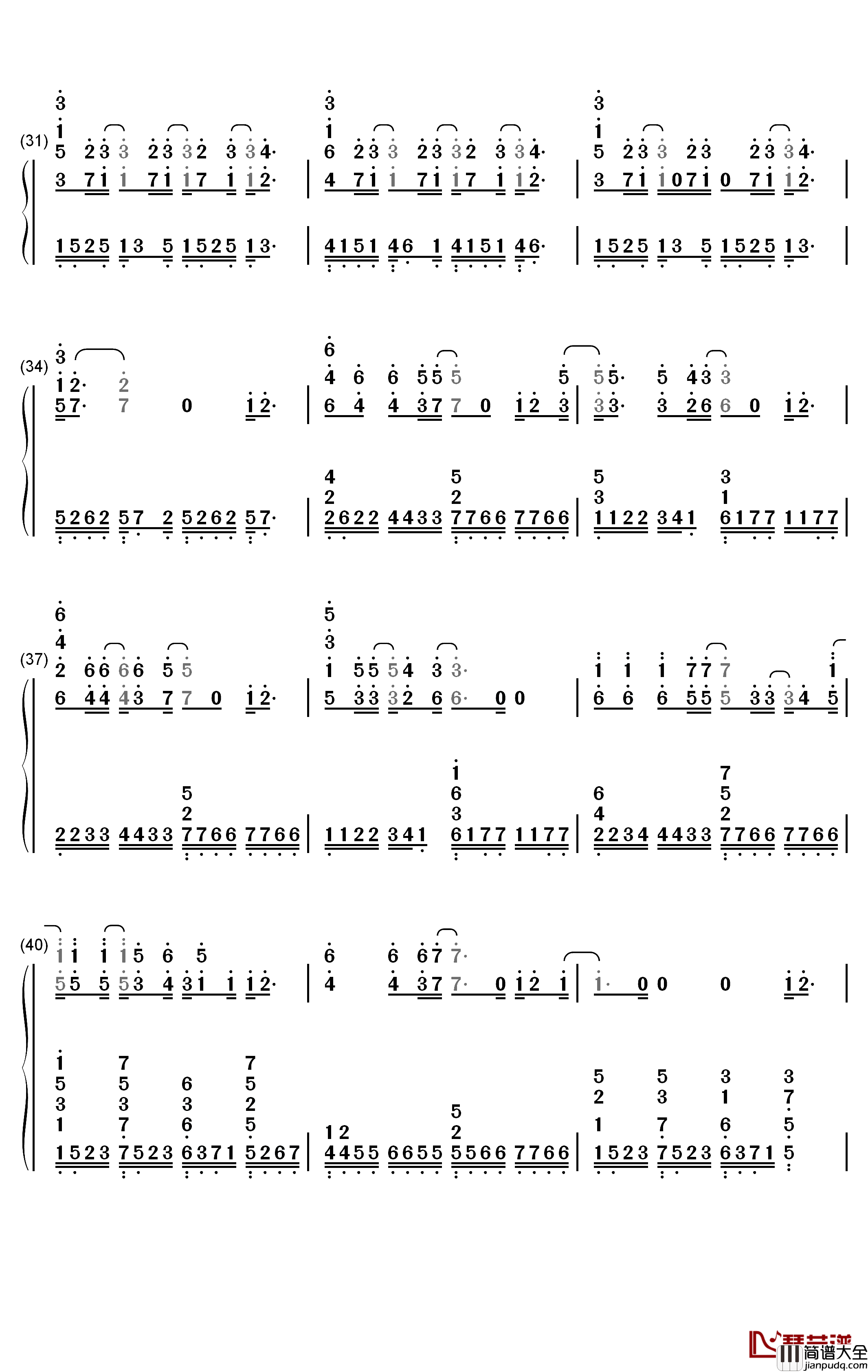 Lie_to_Me钢琴简谱_数字双手_5_Seconds_of_Summer