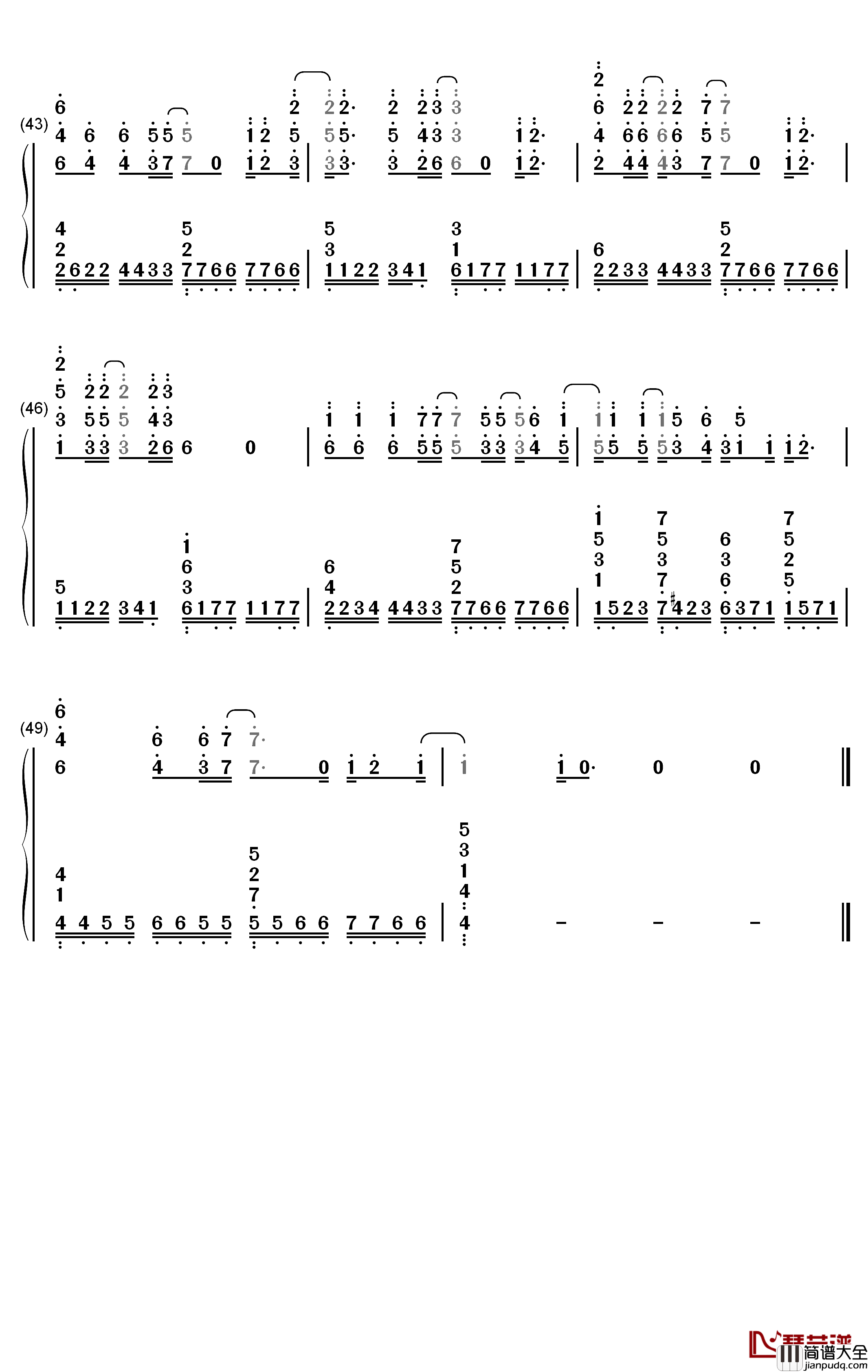 Lie_to_Me钢琴简谱_数字双手_5_Seconds_of_Summer