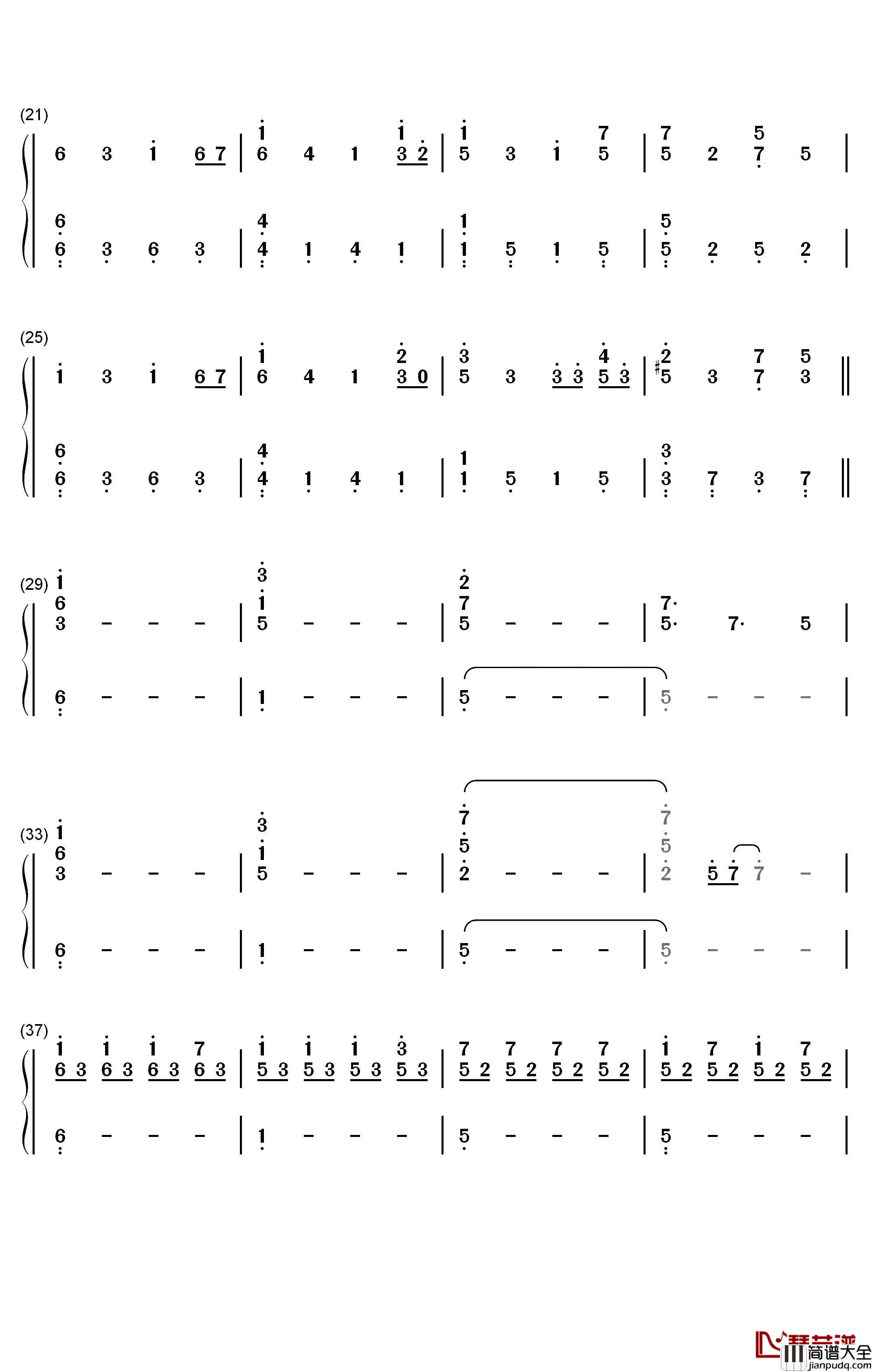 Through_Darkness钢琴简谱_数字双手_Approaching_Nirvana