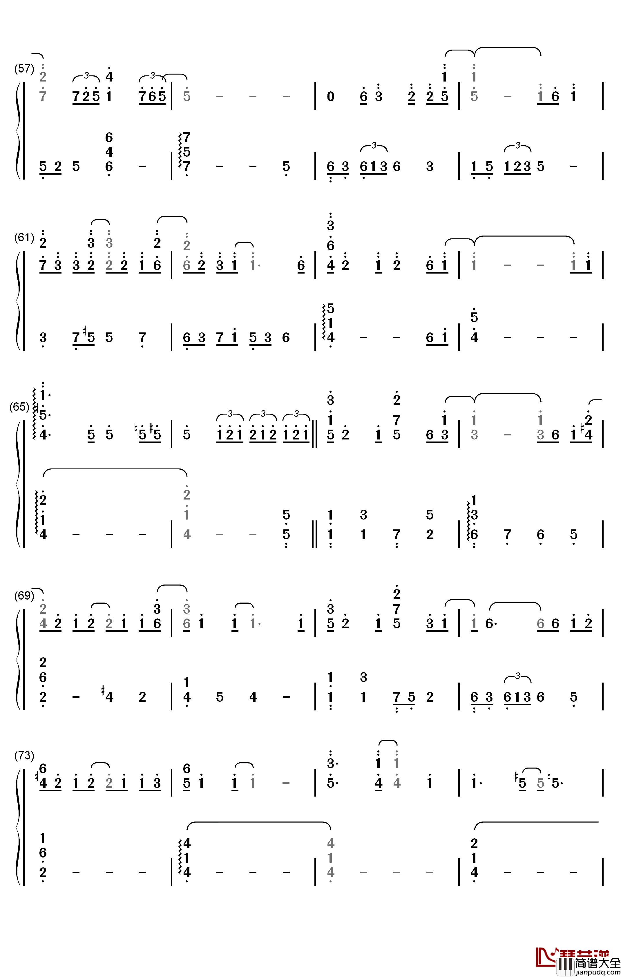 Half_The_World_Away钢琴简谱_数字双手_Oasis