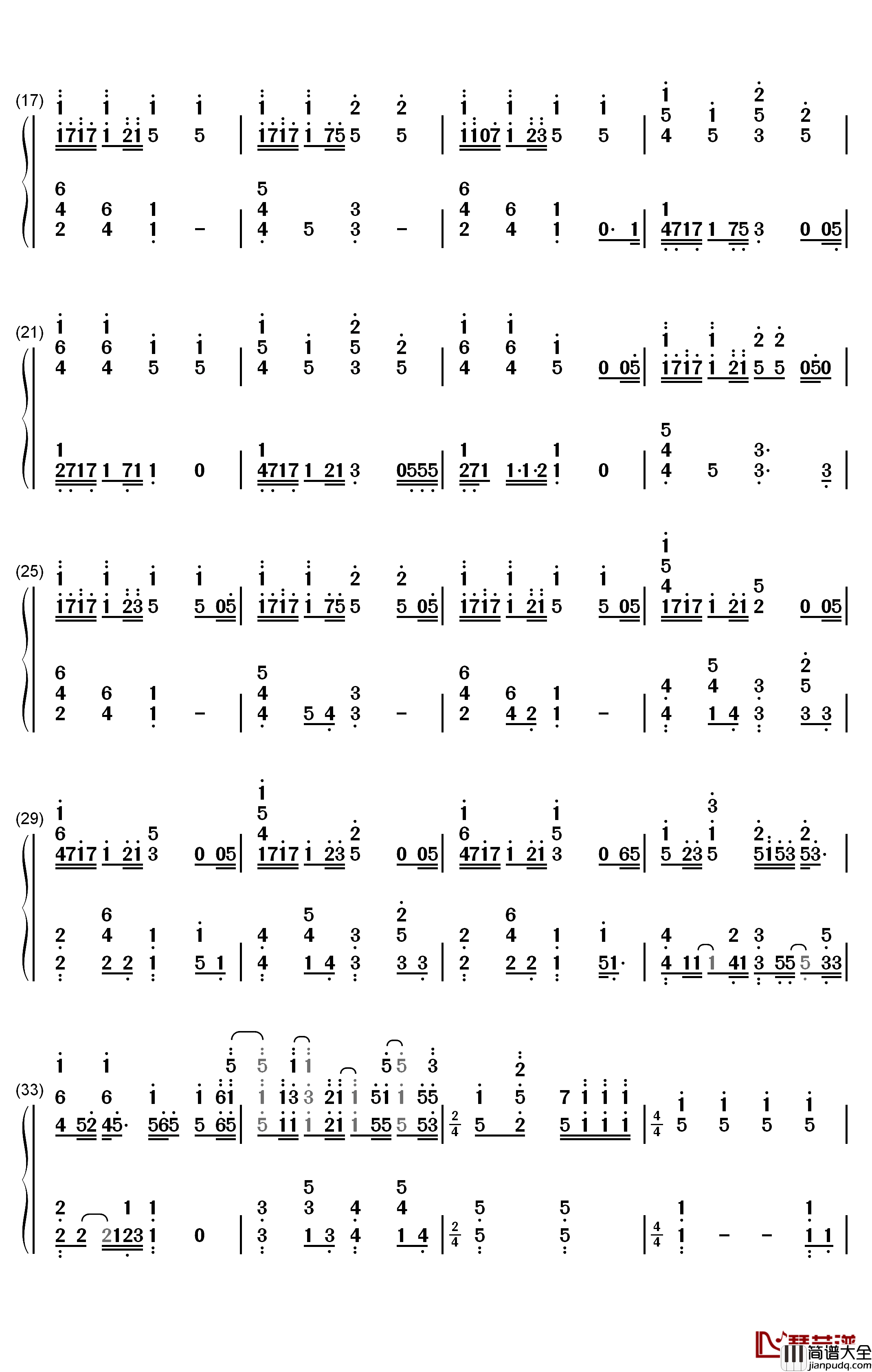 愛にできることはまだあるかい钢琴简谱_数字双手_Radwimps