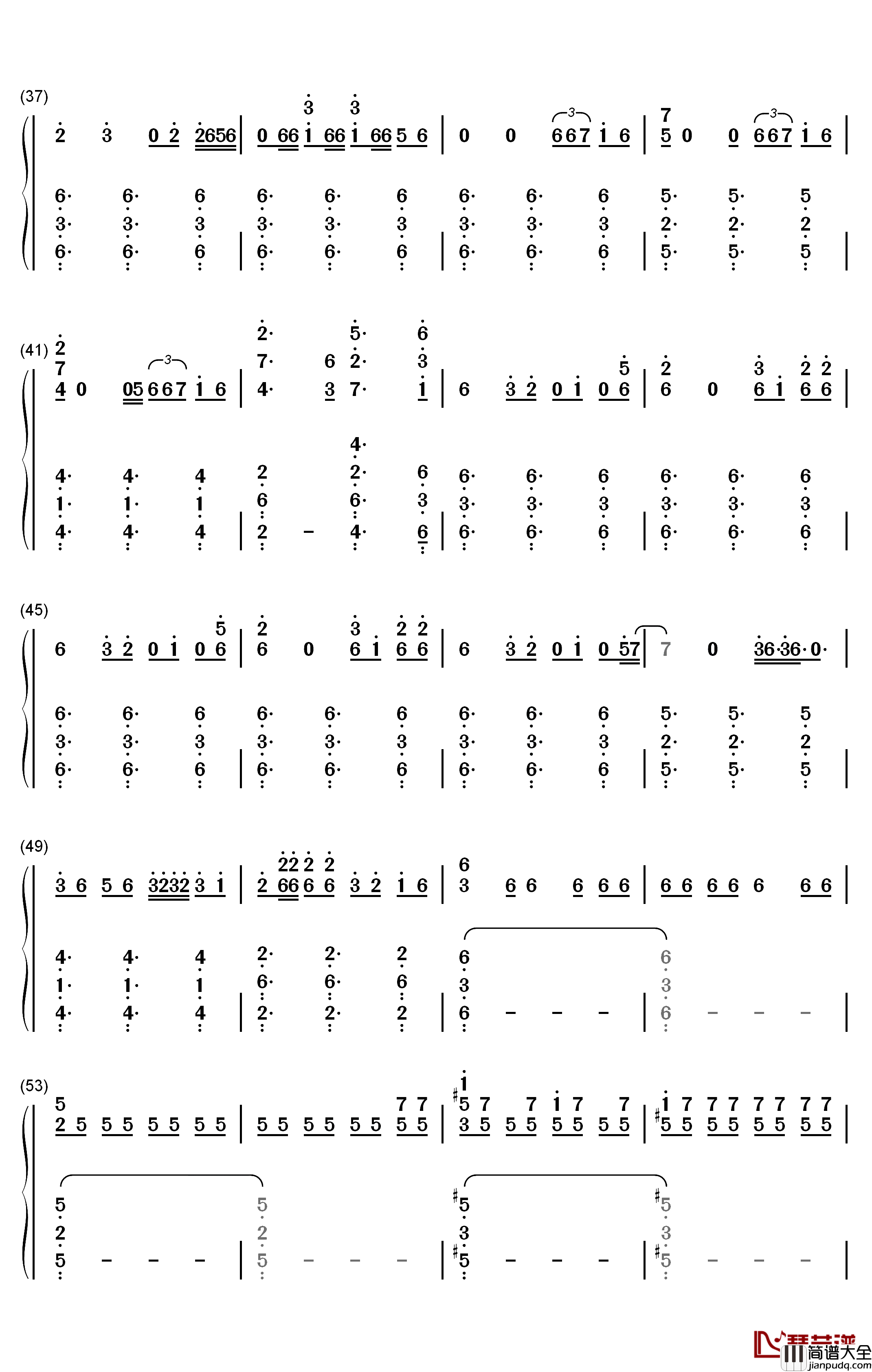 Dont_Call_Me_Angel钢琴简谱_数字双手_Ariana_Grande_Miley_Cyrus_Lana_Del_Rey