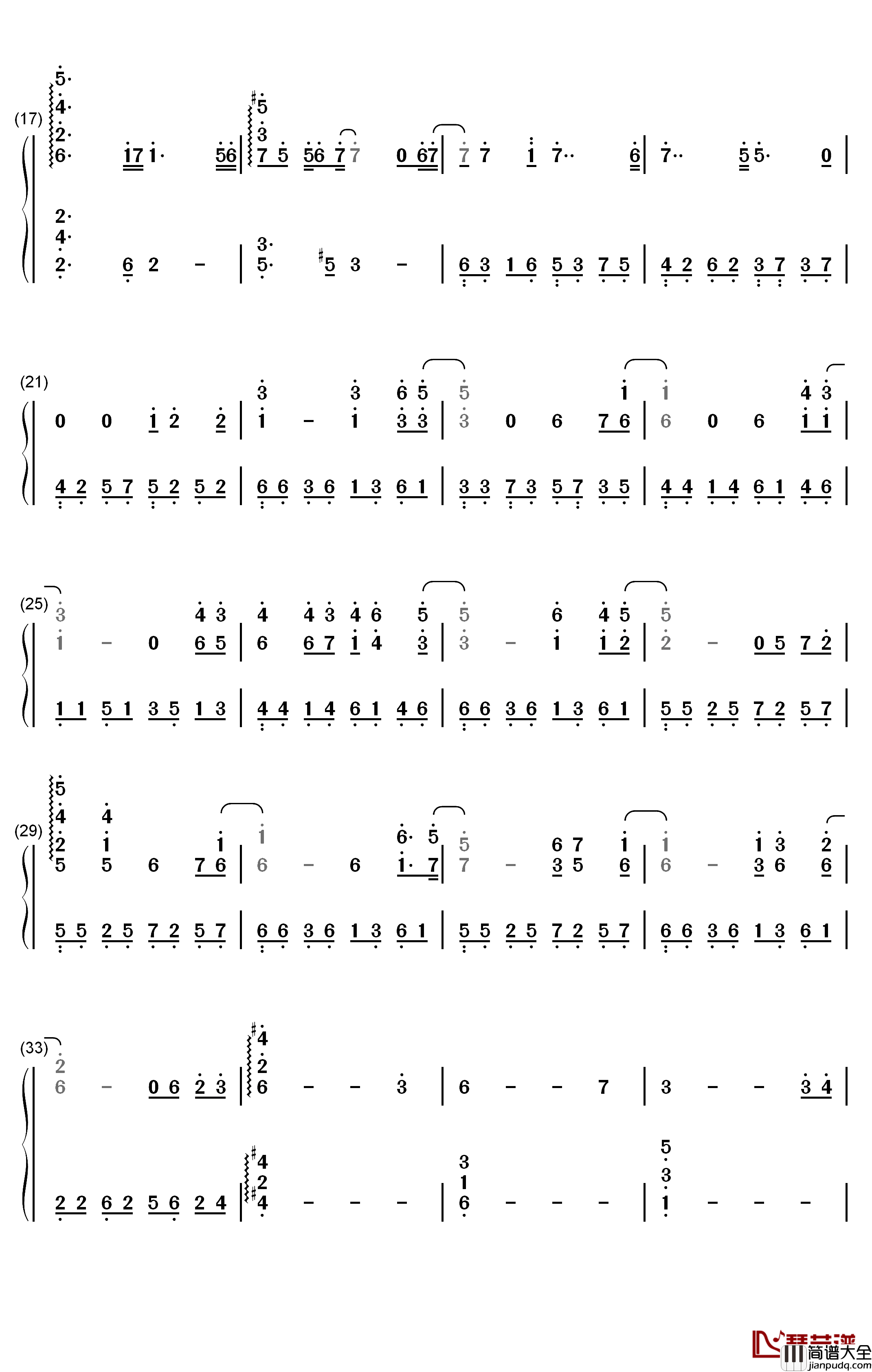 Desert_Moon钢琴简谱_数字双手_Alan_Menken