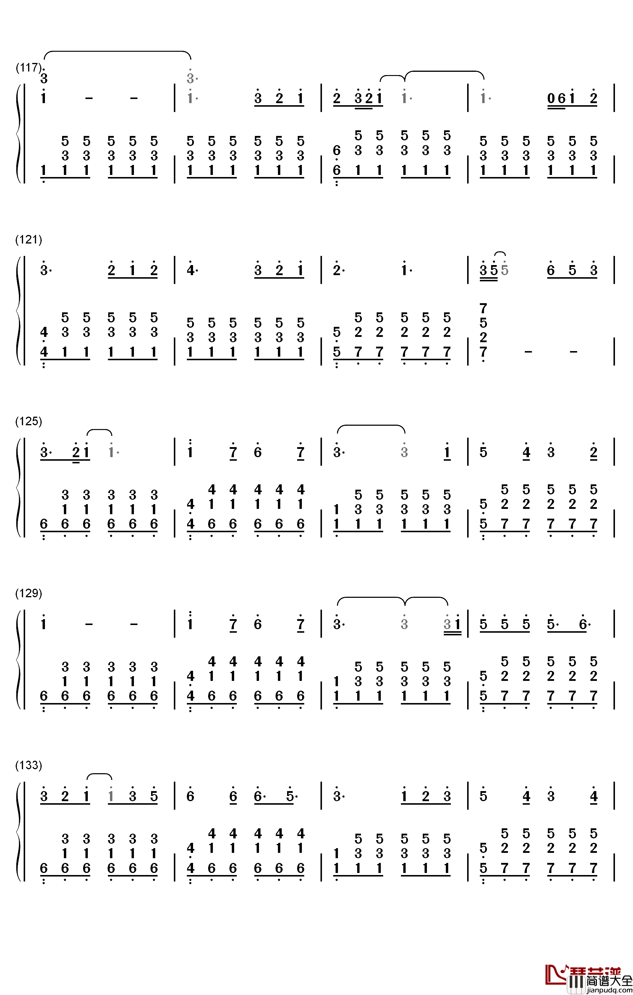 Perfect钢琴简谱_数字双手_Ed_Sheeran