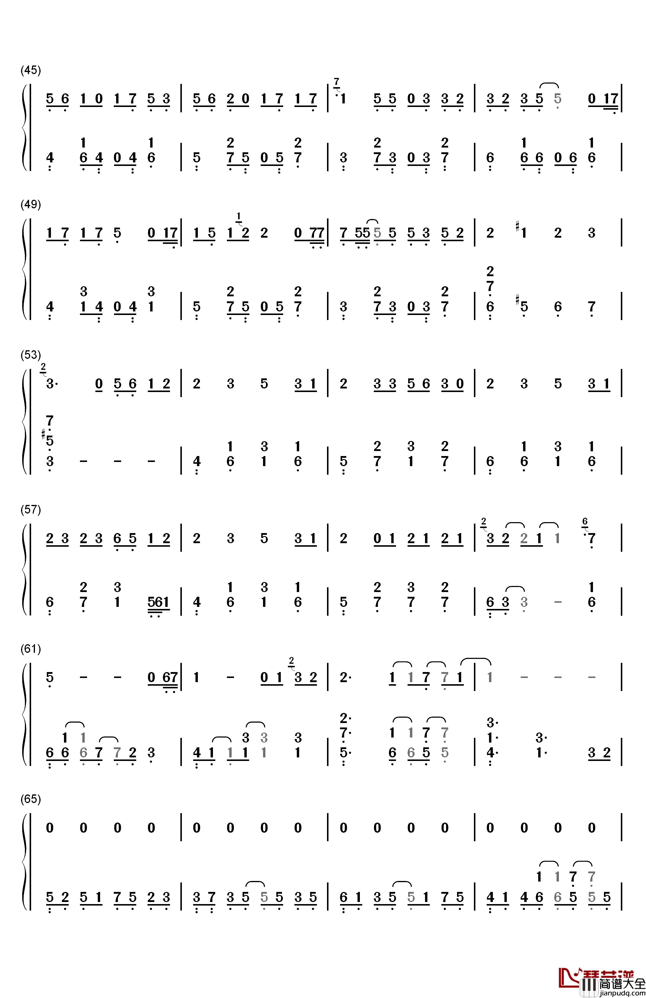 记念钢琴简谱_数字双手_RAiNBOW计划_雷雨心
