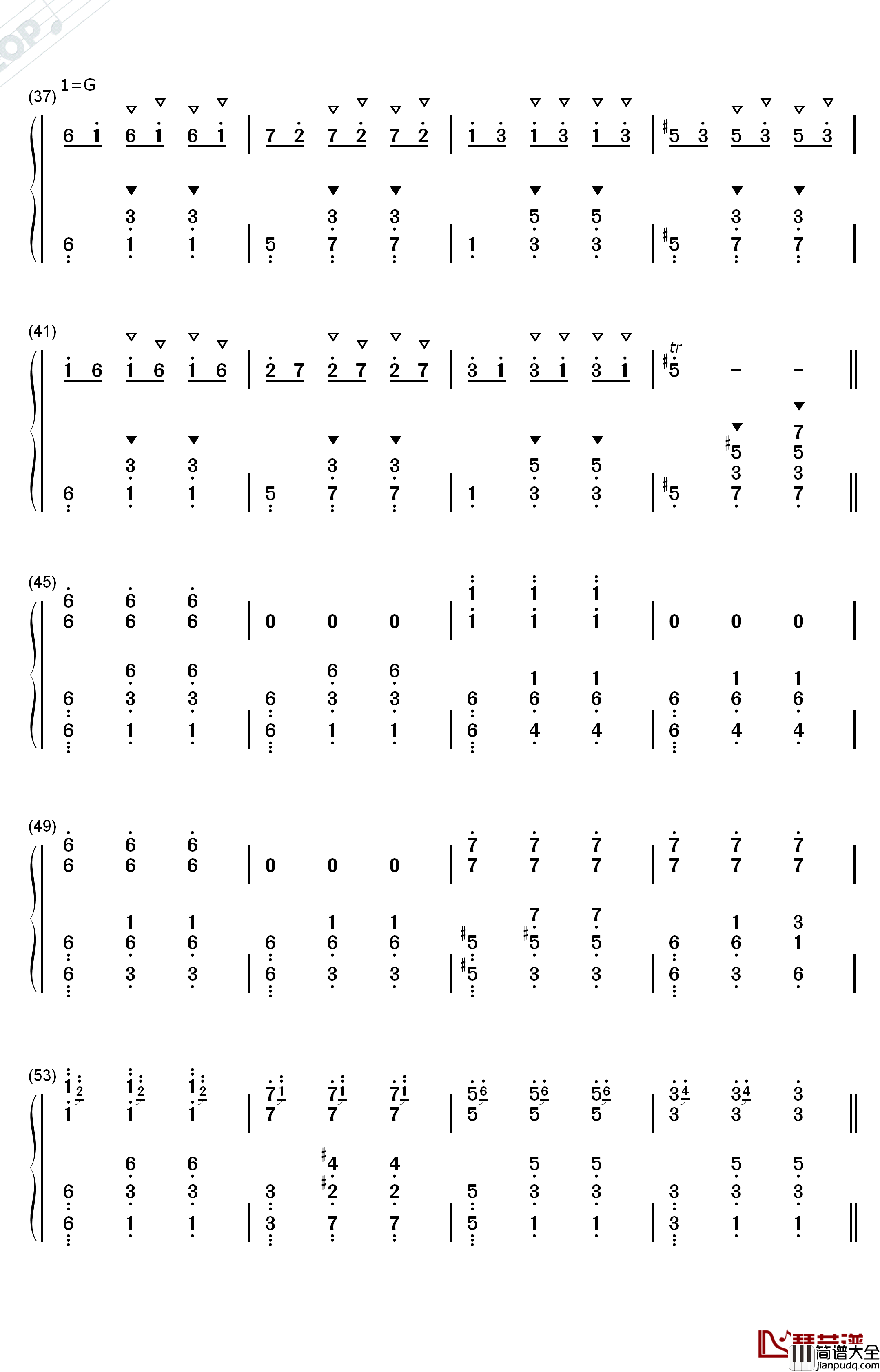 钟楼上的华尔兹钢琴简谱_数字双手_未知