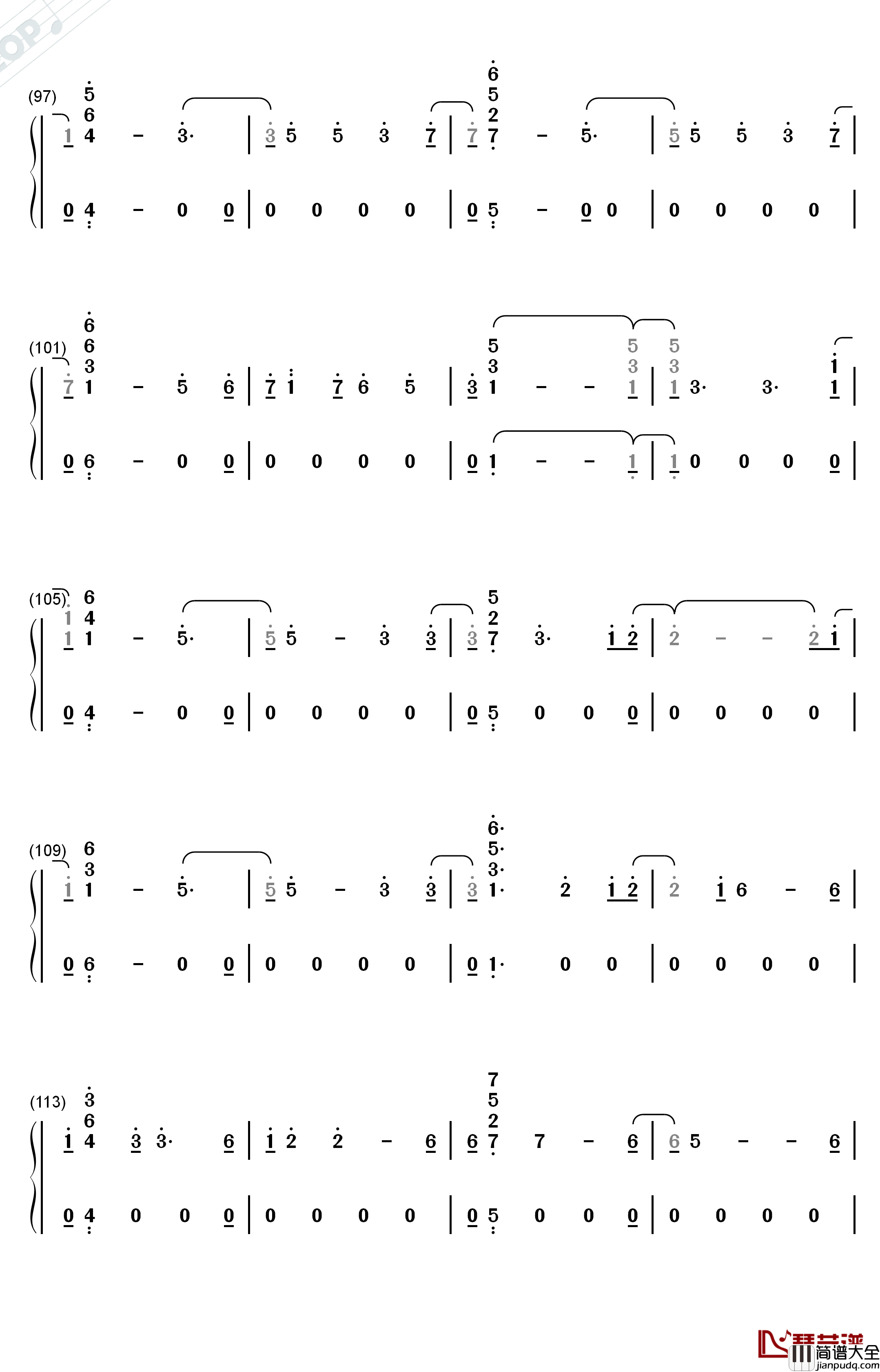 Alien钢琴简谱_数字双手_Jonas_Blue_Sabrina_Carpenter