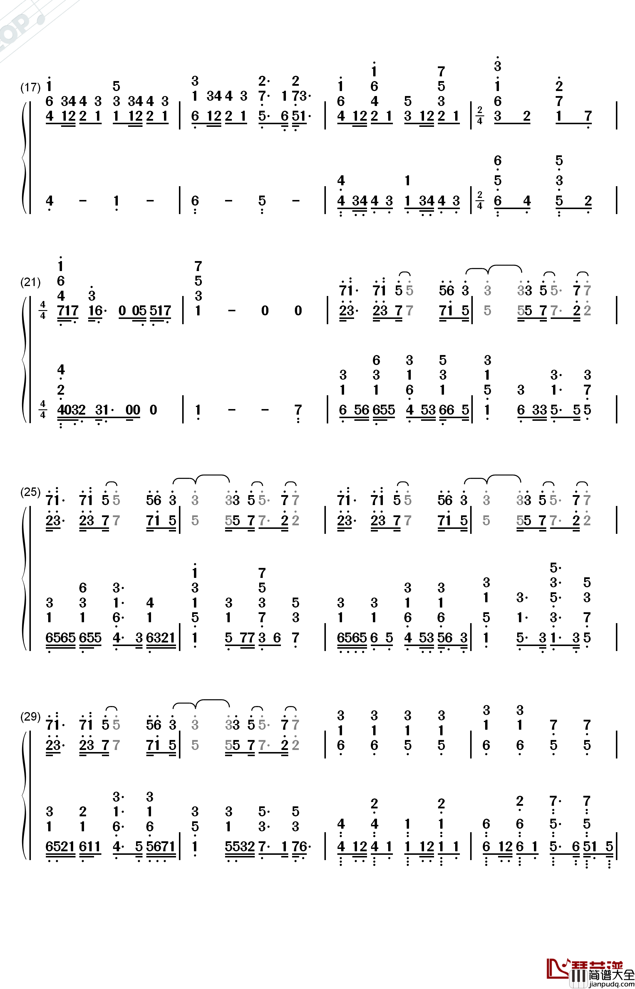 The_Loneliest_Girl钢琴简谱_数字双手_Nai_Br.XX_Celeina_Ann