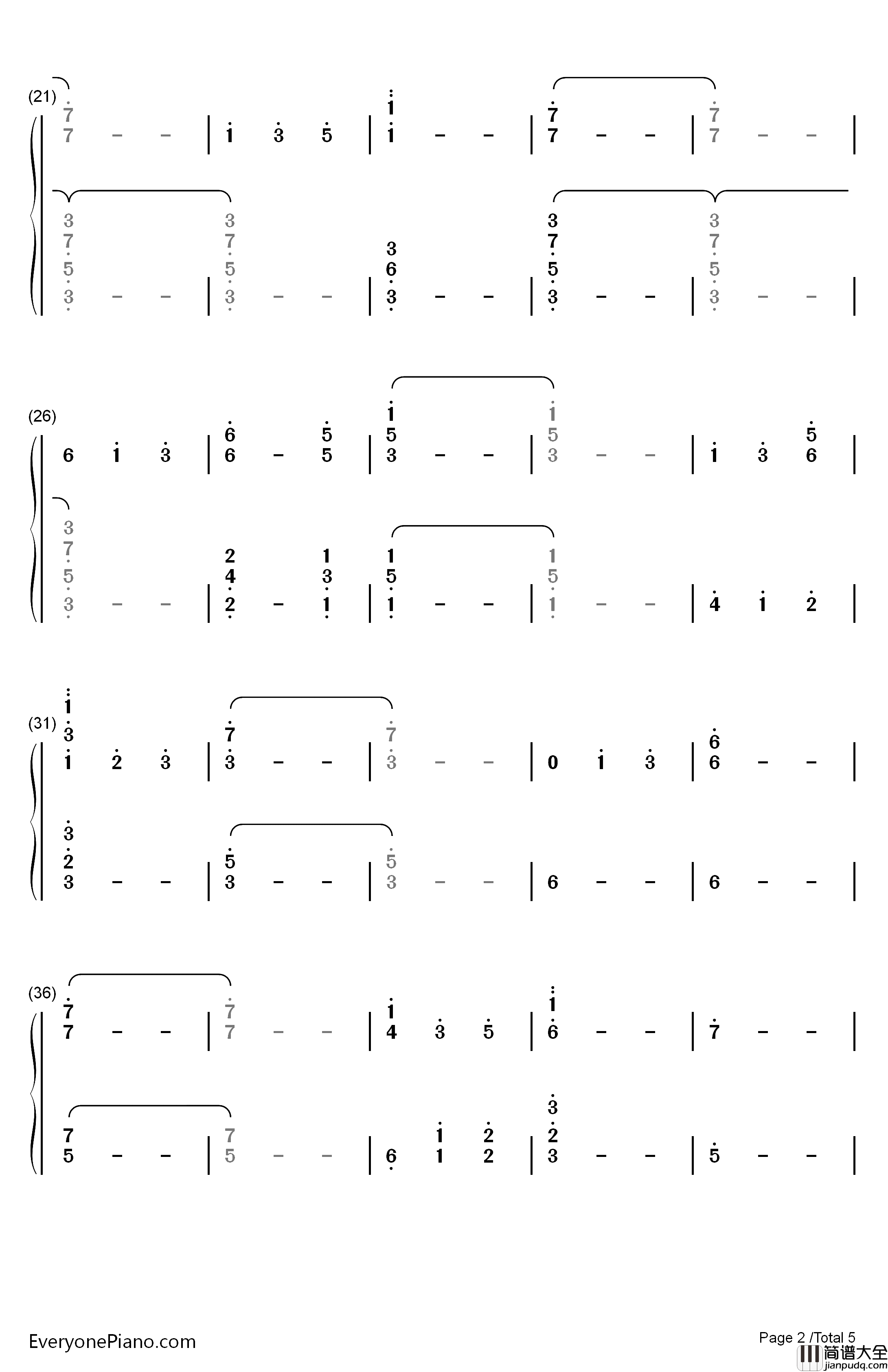 Eleven钢琴简谱_数字双手_Michael_Stein_Kyle_Dixon