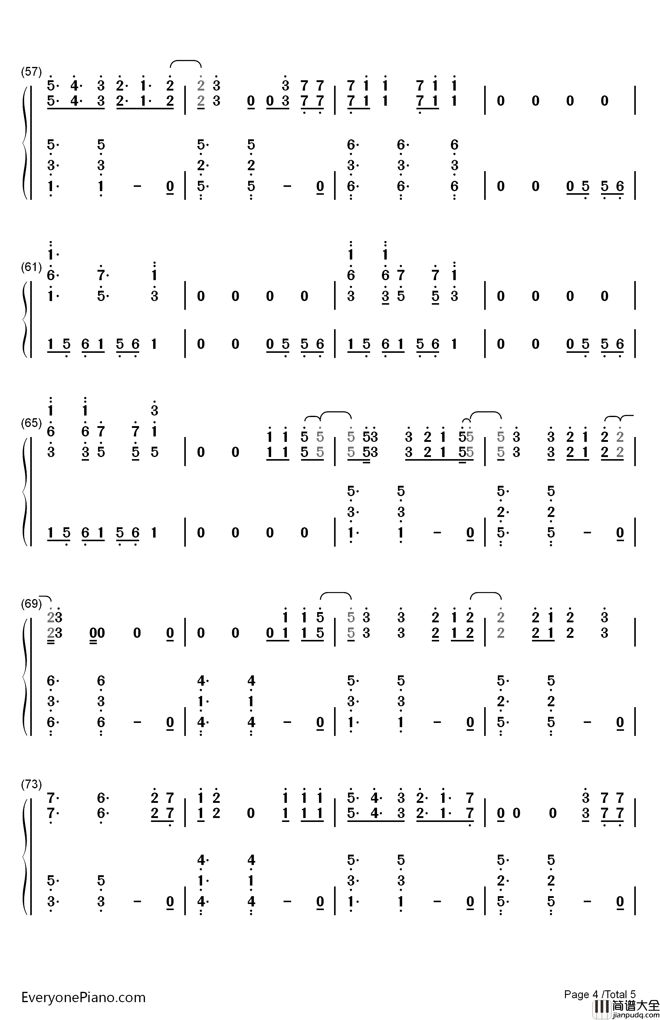 Bulletproof钢琴简谱_数字双手_Griffin_Oskar