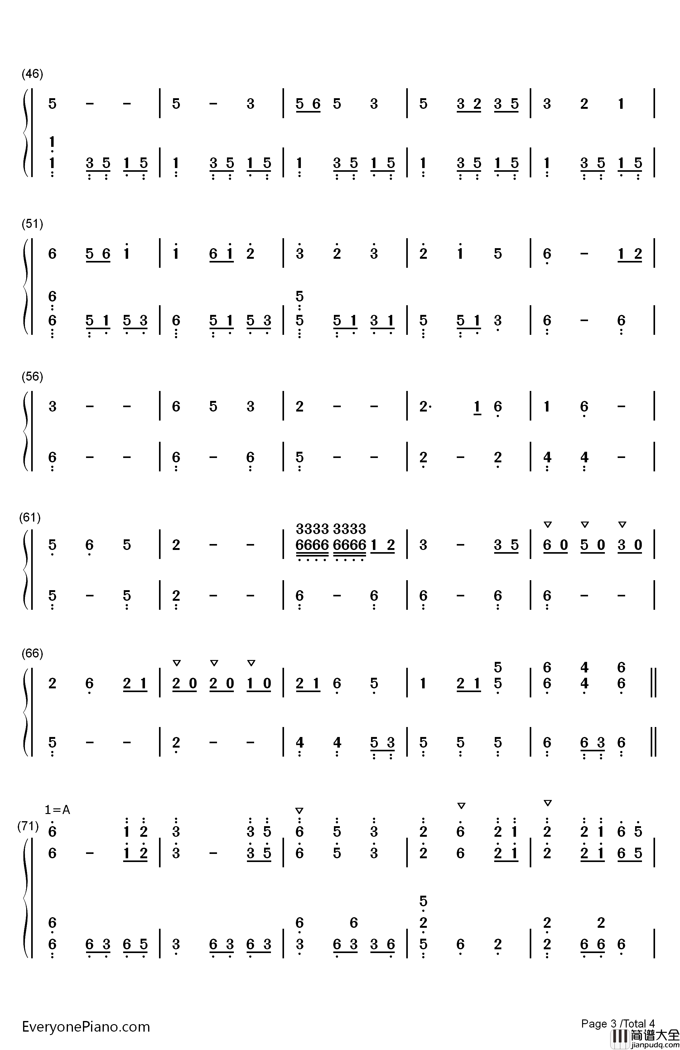 The_Chinese_Garden钢琴简谱_数字双手_猎豹移动公司