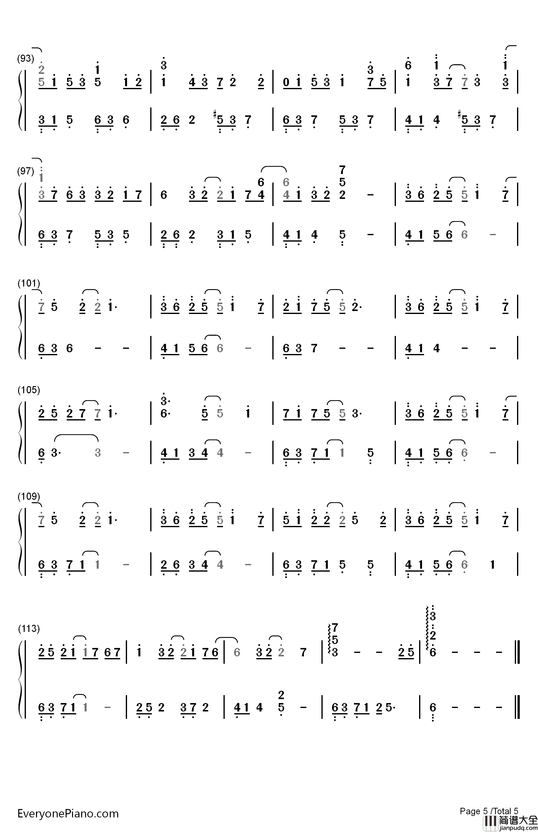 Engage_Ring钢琴简谱_数字双手_DJ_Okawari_Emily_Styler