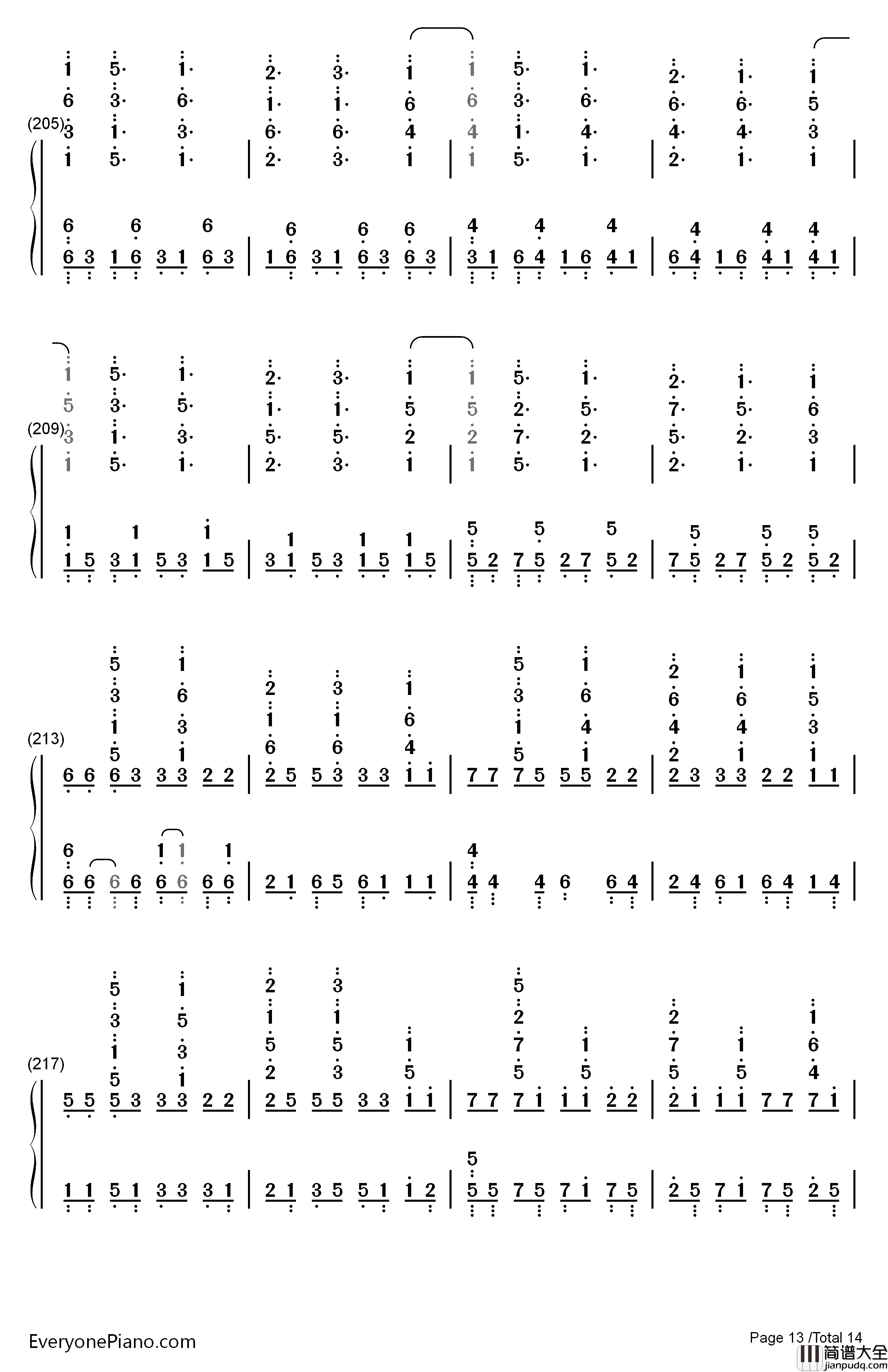 Neo钢琴简谱_数字双手_Roselia