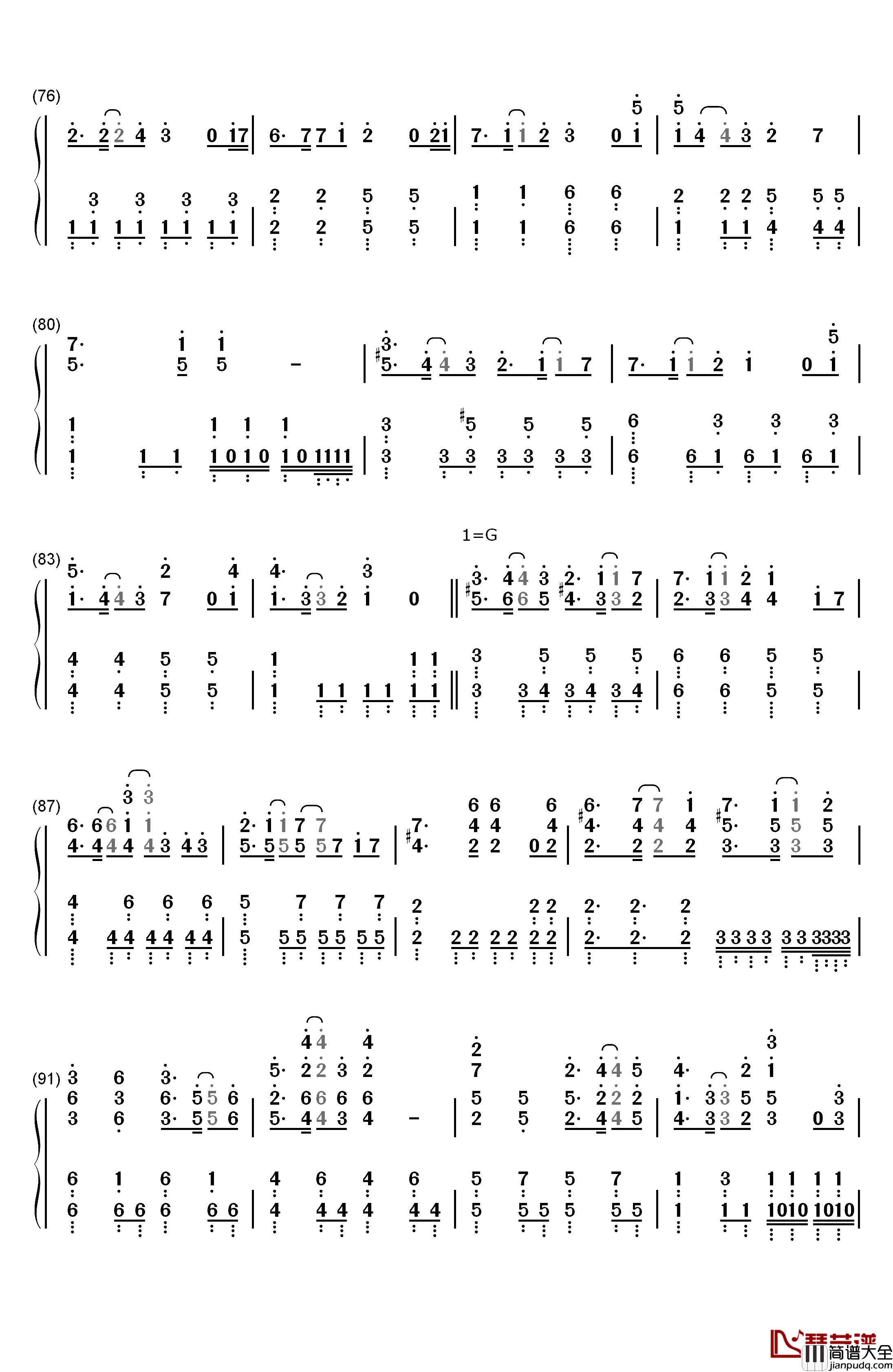 Clockwork_Planet钢琴简谱_数字双手_fripSide