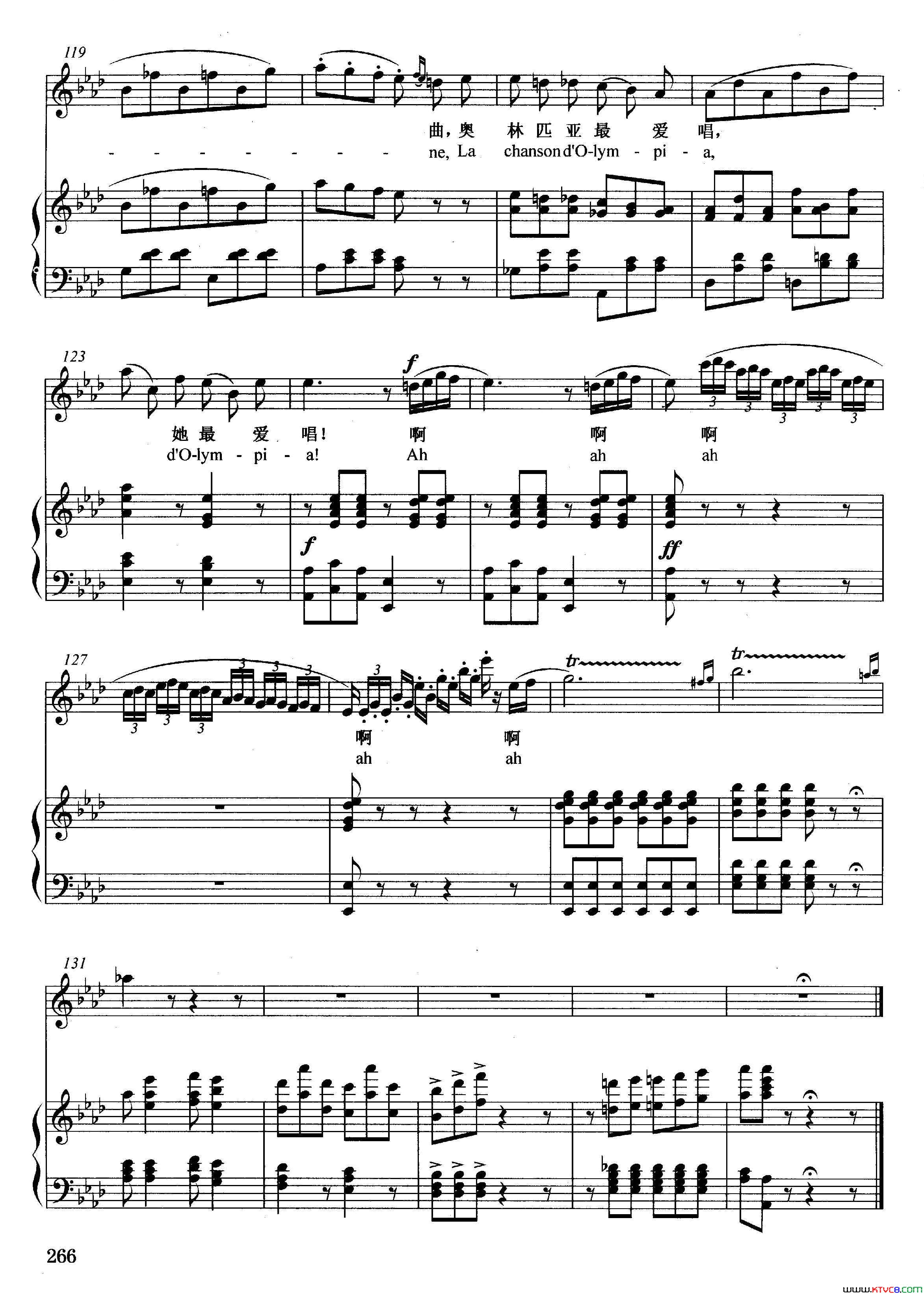 [法]林中小鸟正谱选自歌剧_霍夫曼的故事_简谱