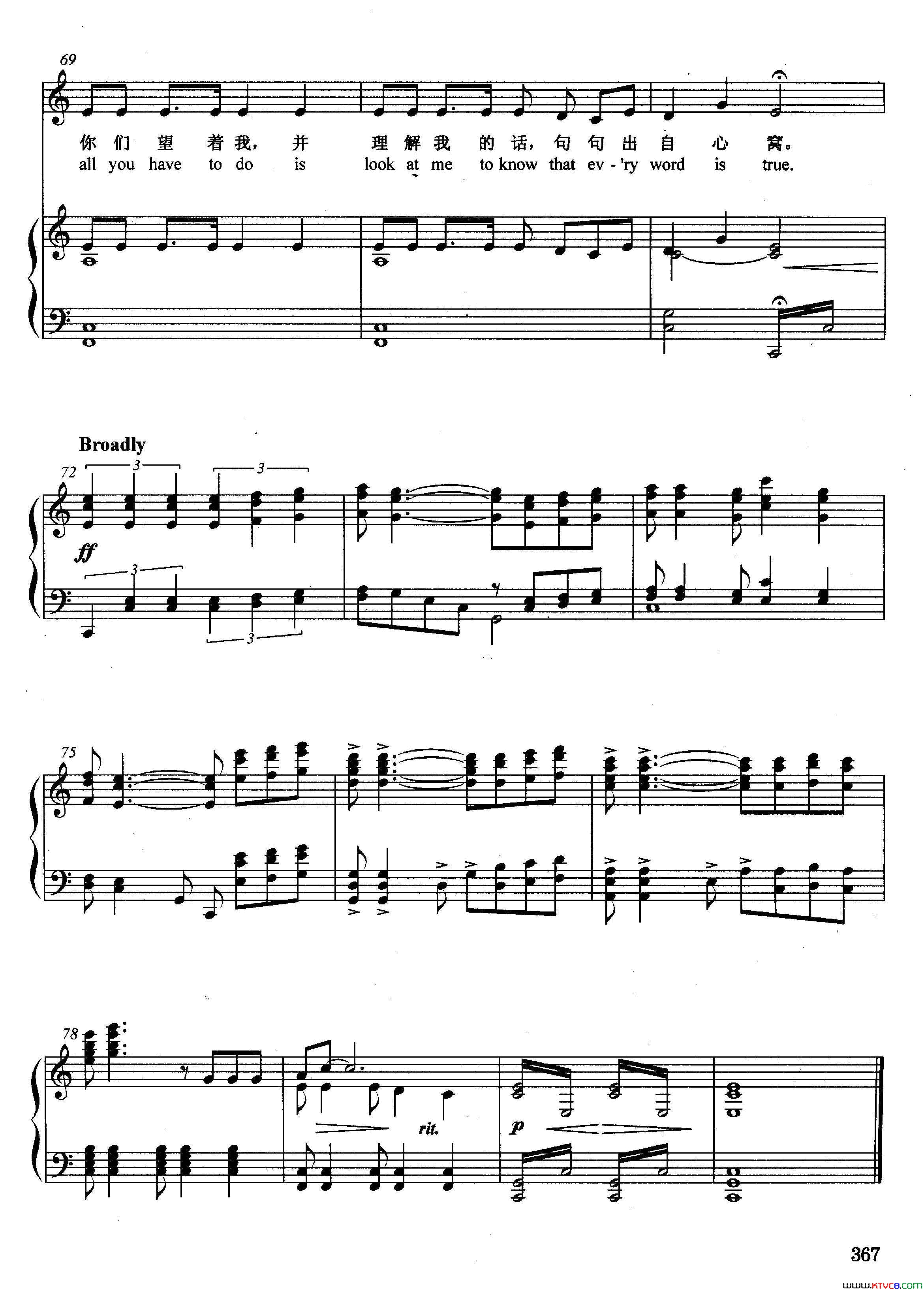 [英]阿根廷，别为我哭泣正谱选自音乐剧_艾薇塔_简谱