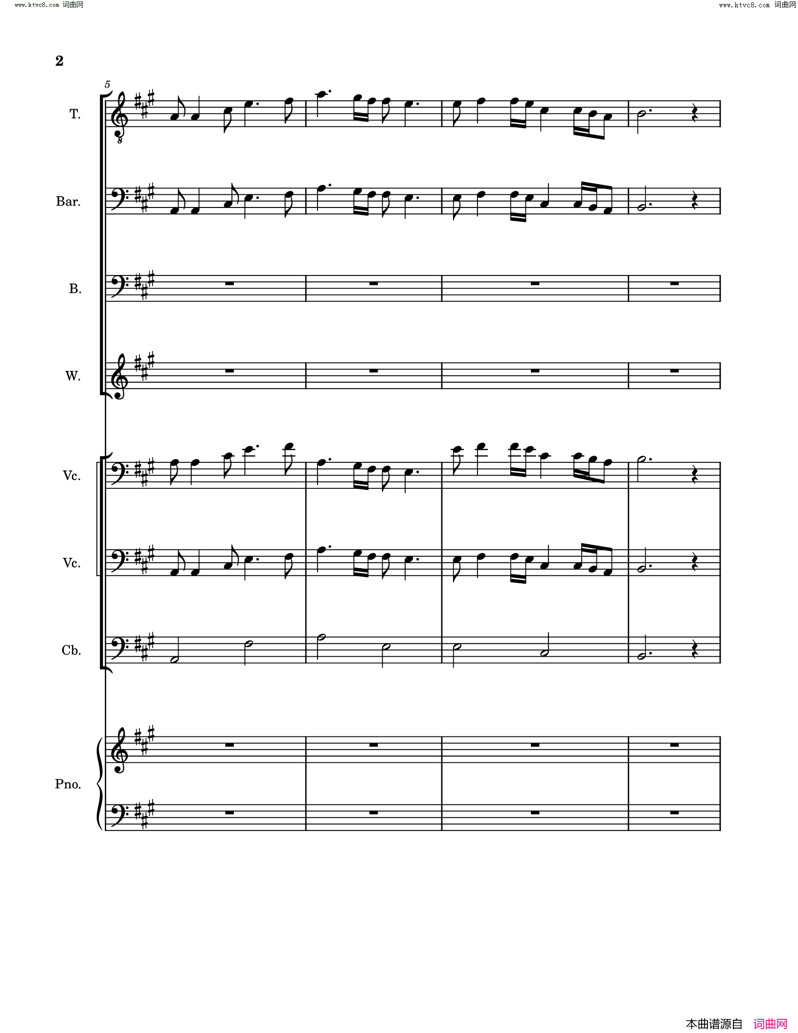 静夜思_Quiet_Night_Thoughts简谱