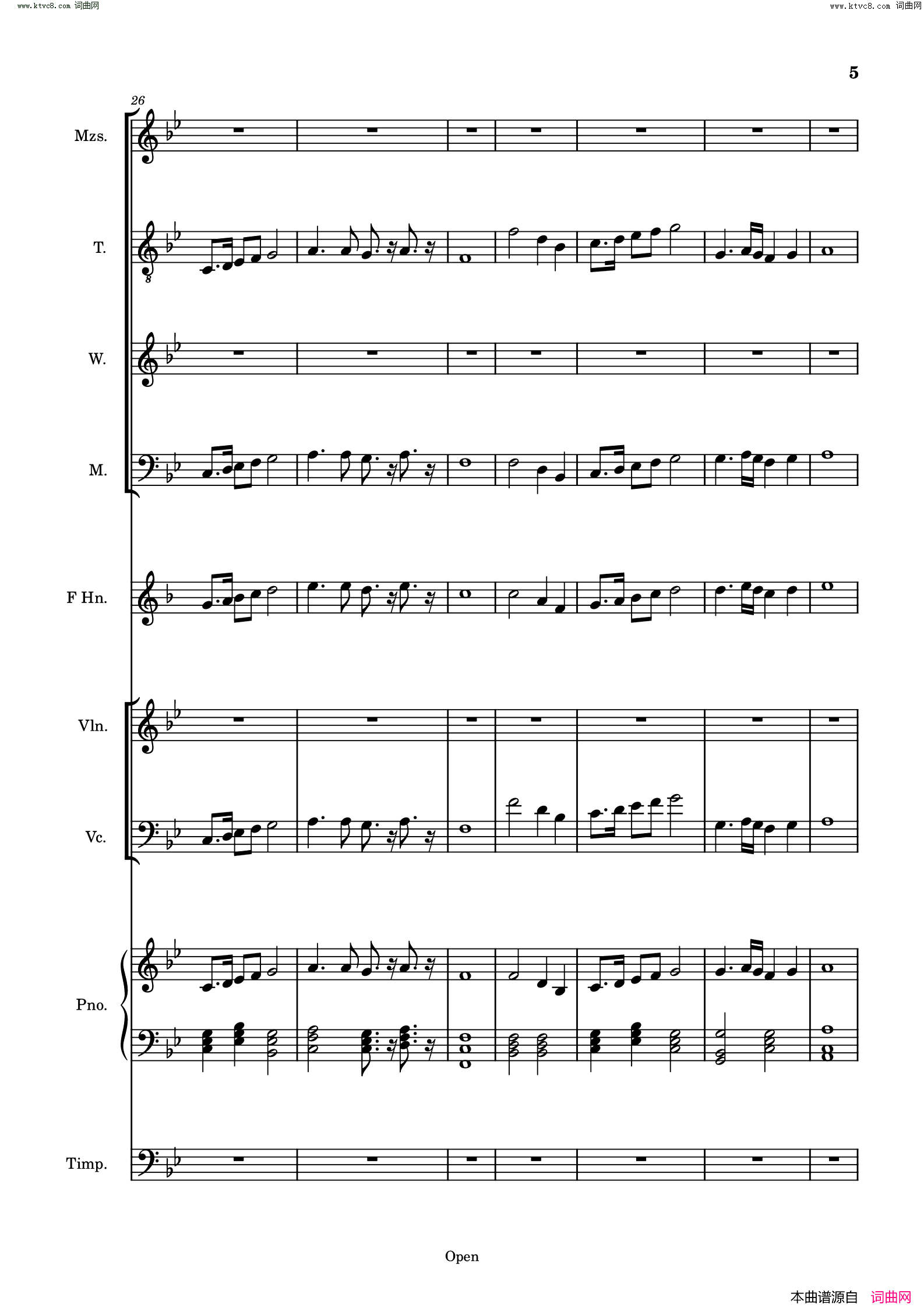 Liberty_and_Love自由和愛情简谱