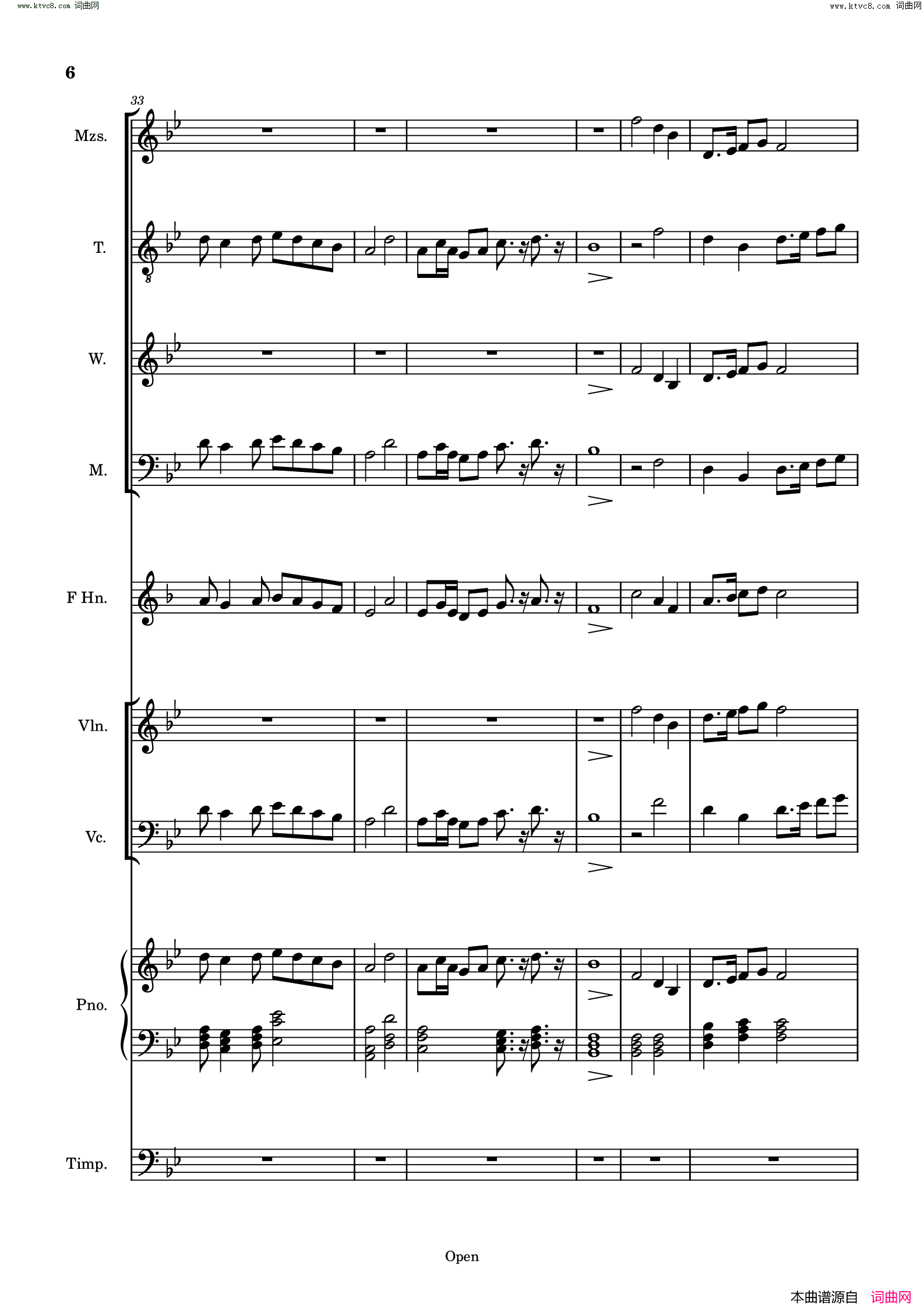 Liberty_and_Love自由和愛情简谱