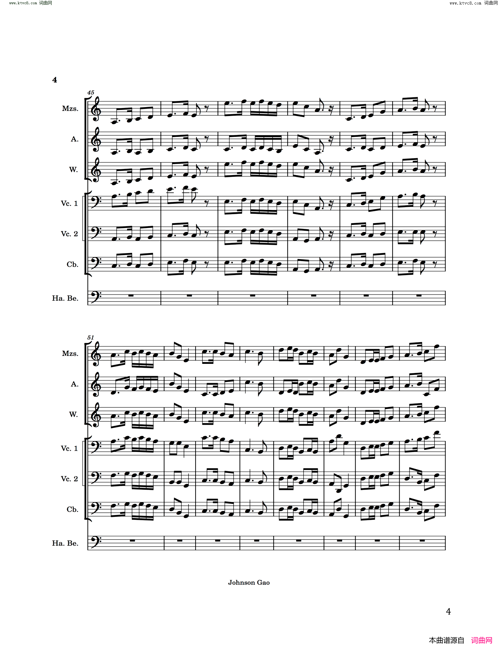 Gao·_Lullabies_高氏摇篮曲简谱