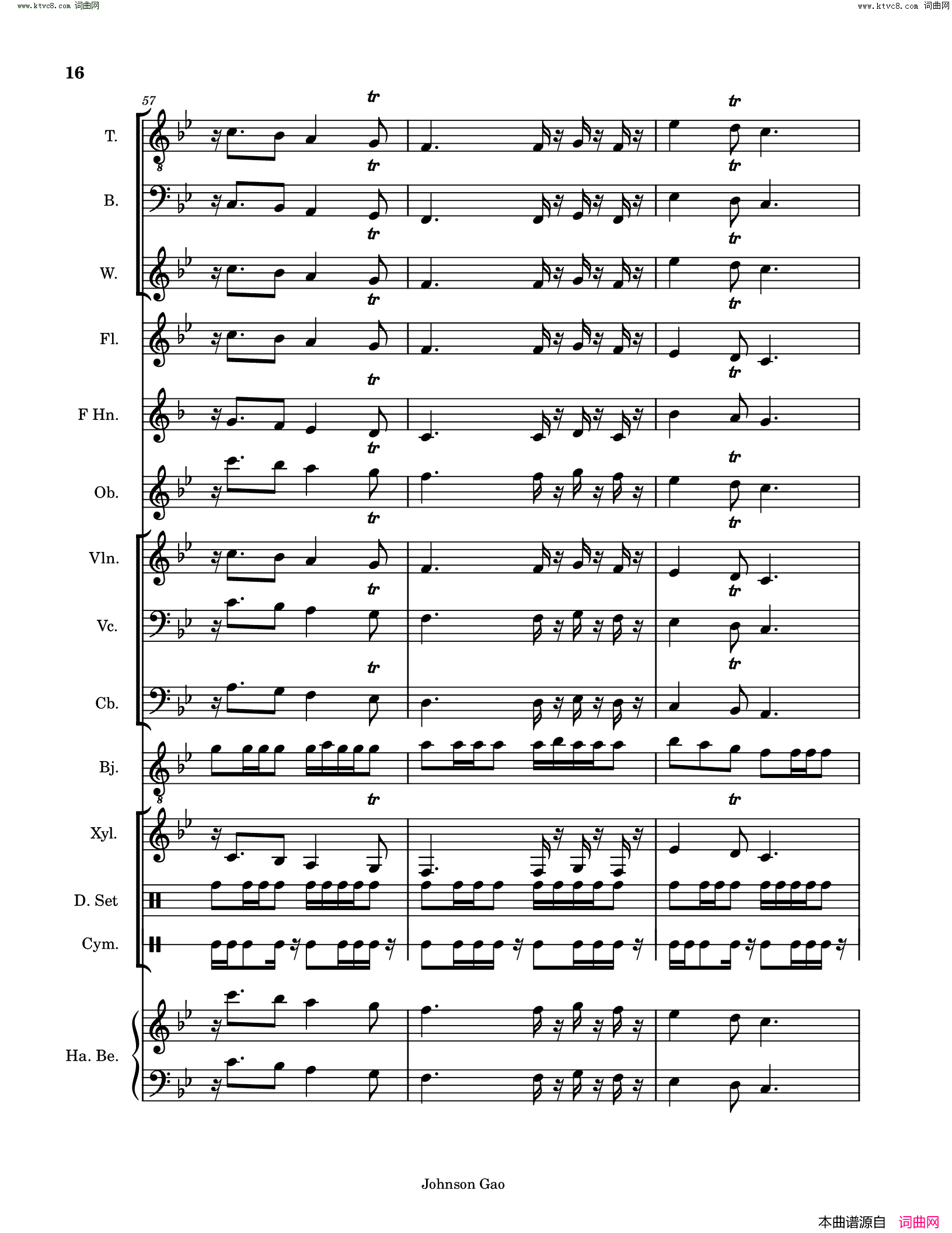 桃花源记序曲Prelude_of_the_Peachland_Eutopia简谱