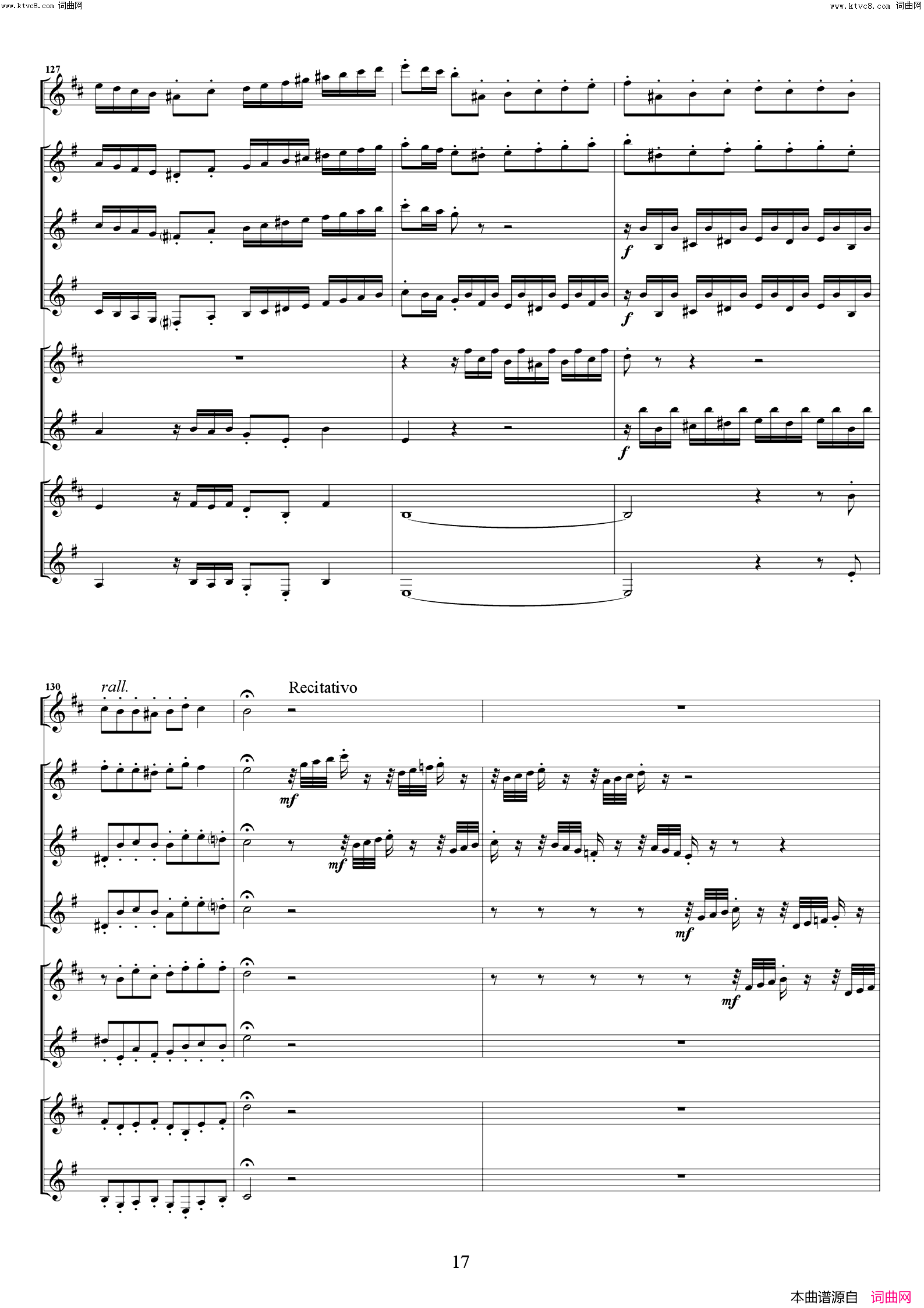 D小调康塔塔与赋格简谱_爵士巴赫演唱_作曲：巴赫词曲