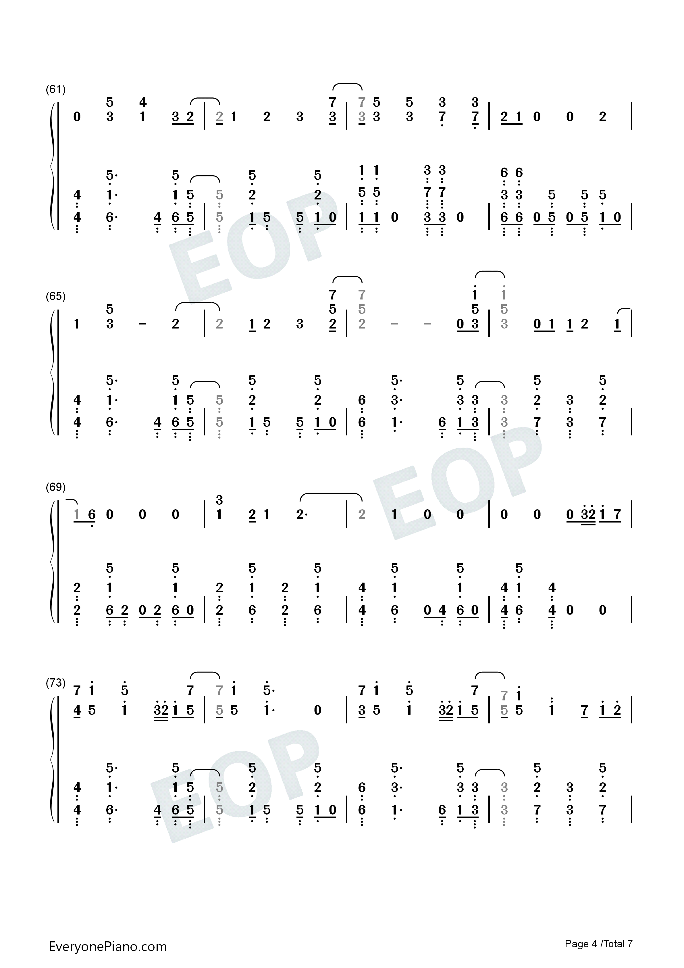 Everything_Goes_On钢琴简谱_Porter_Robinson演唱