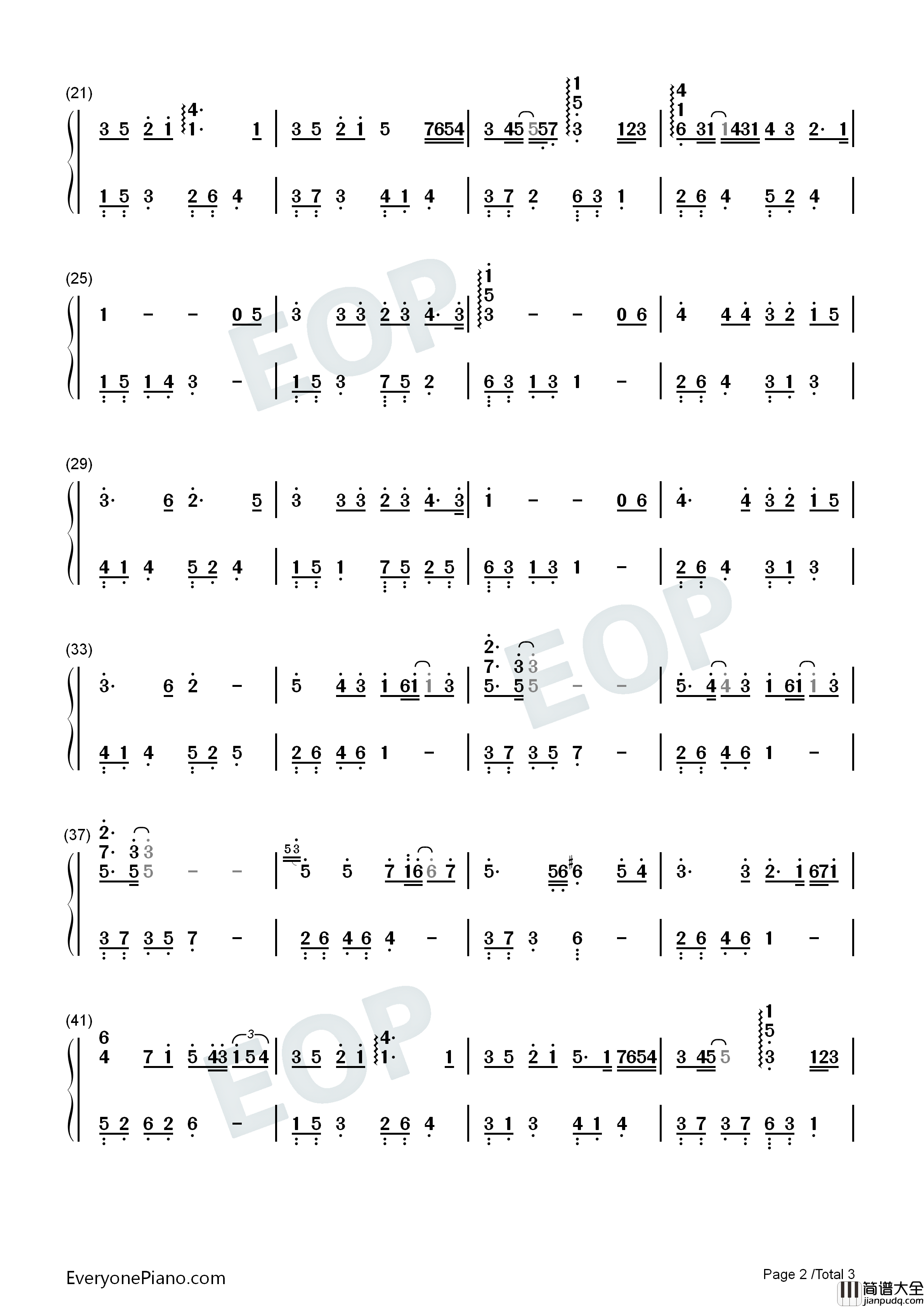 Do_You钢琴简谱_李闰珉_Yiruma演唱