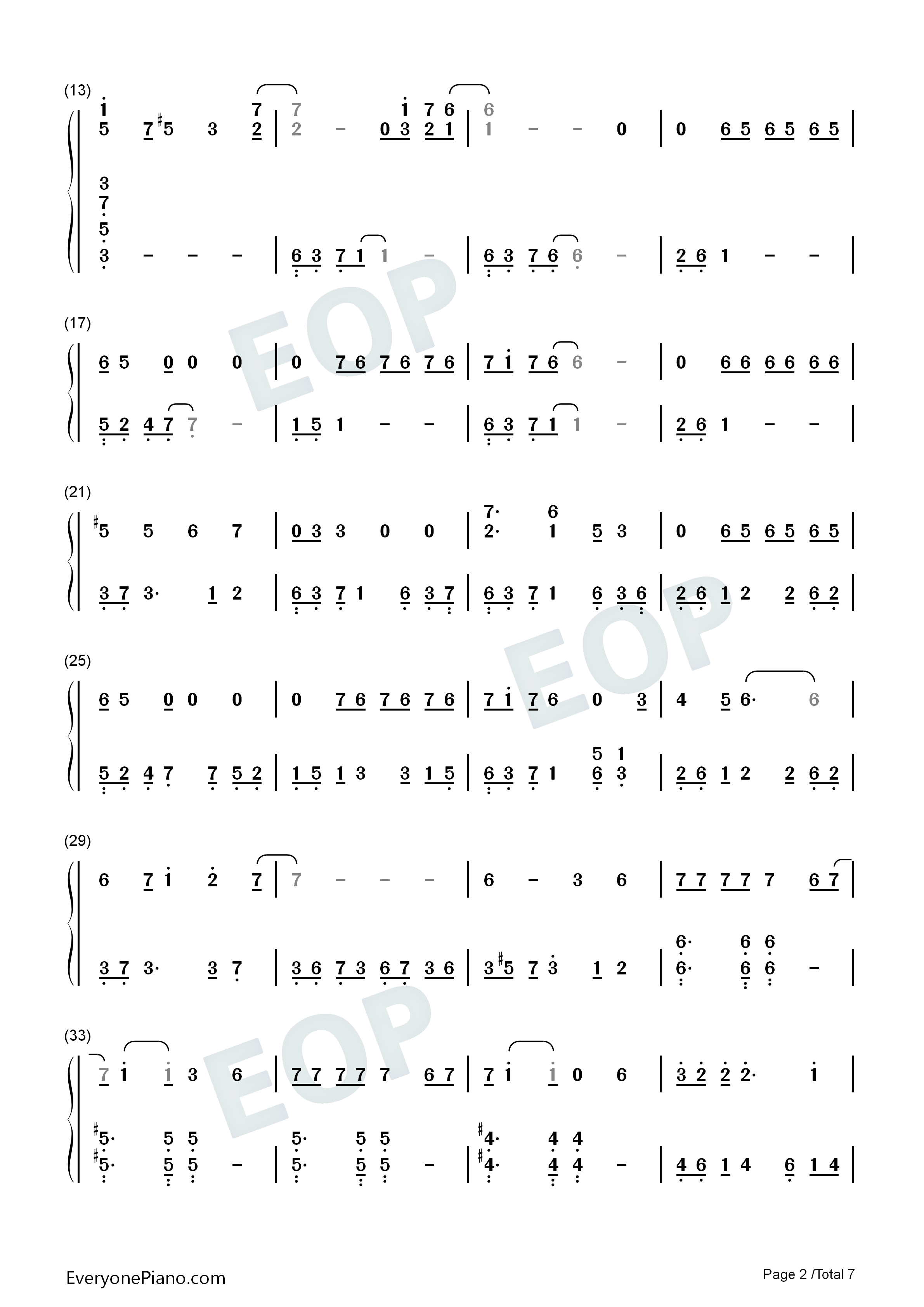 ひとりぼっちの運命钢琴简谱_近藤隆演唱