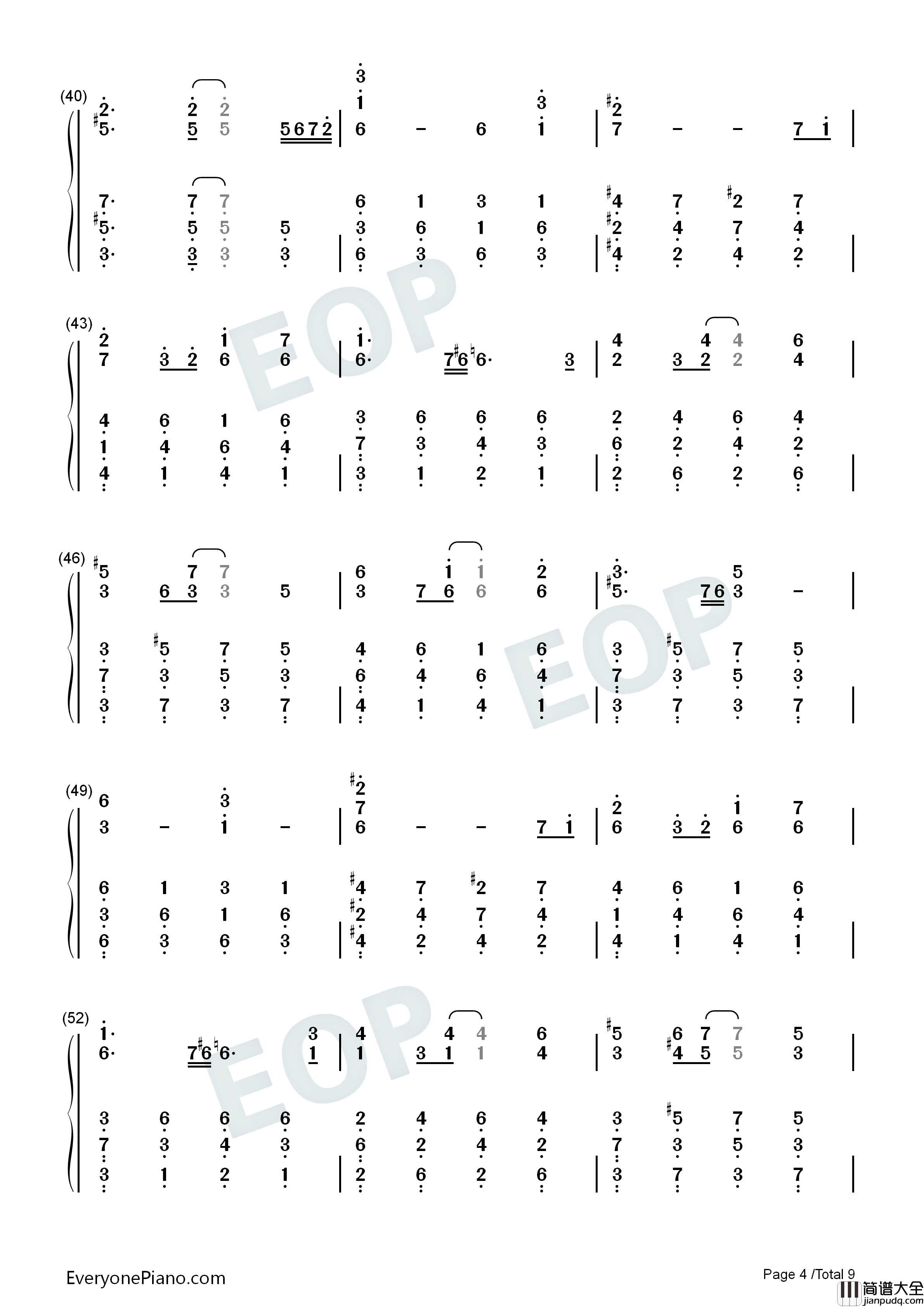 少女さとり_3rd_eye钢琴简谱_ZUN演唱