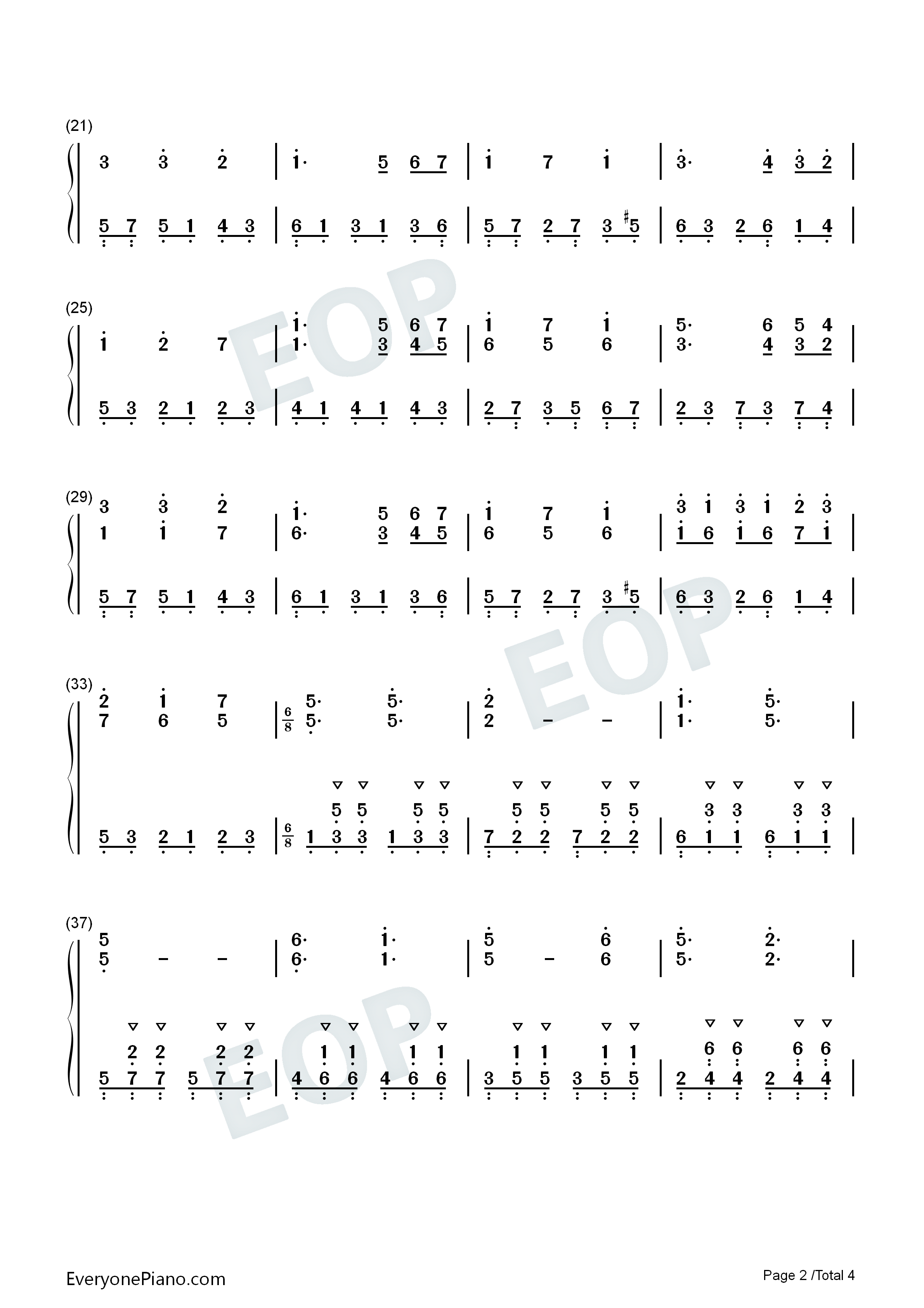 Fallen_Down_Reprise钢琴简谱_Toby_Fox演唱