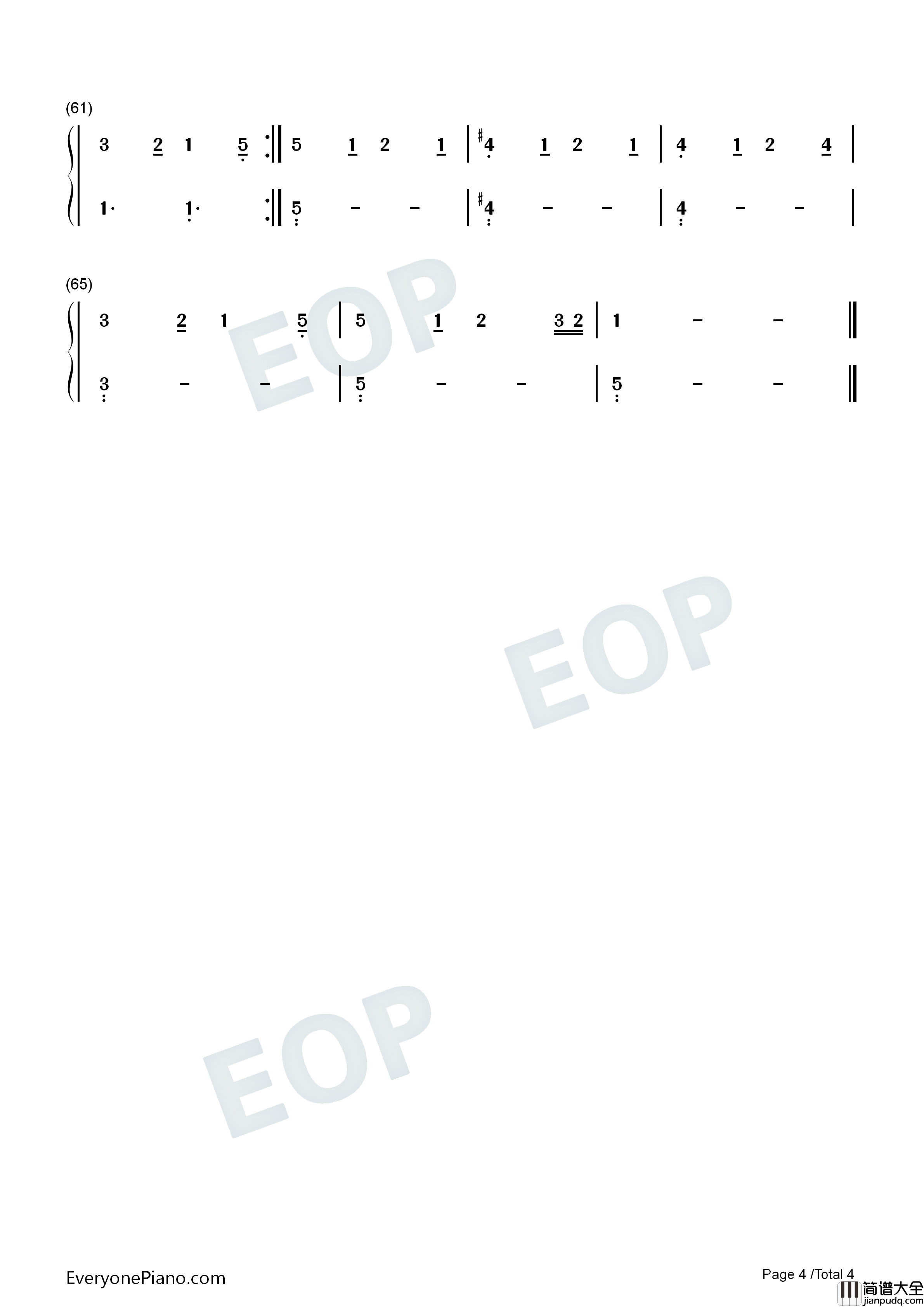 Fallen_Down_Reprise钢琴简谱_Toby_Fox演唱