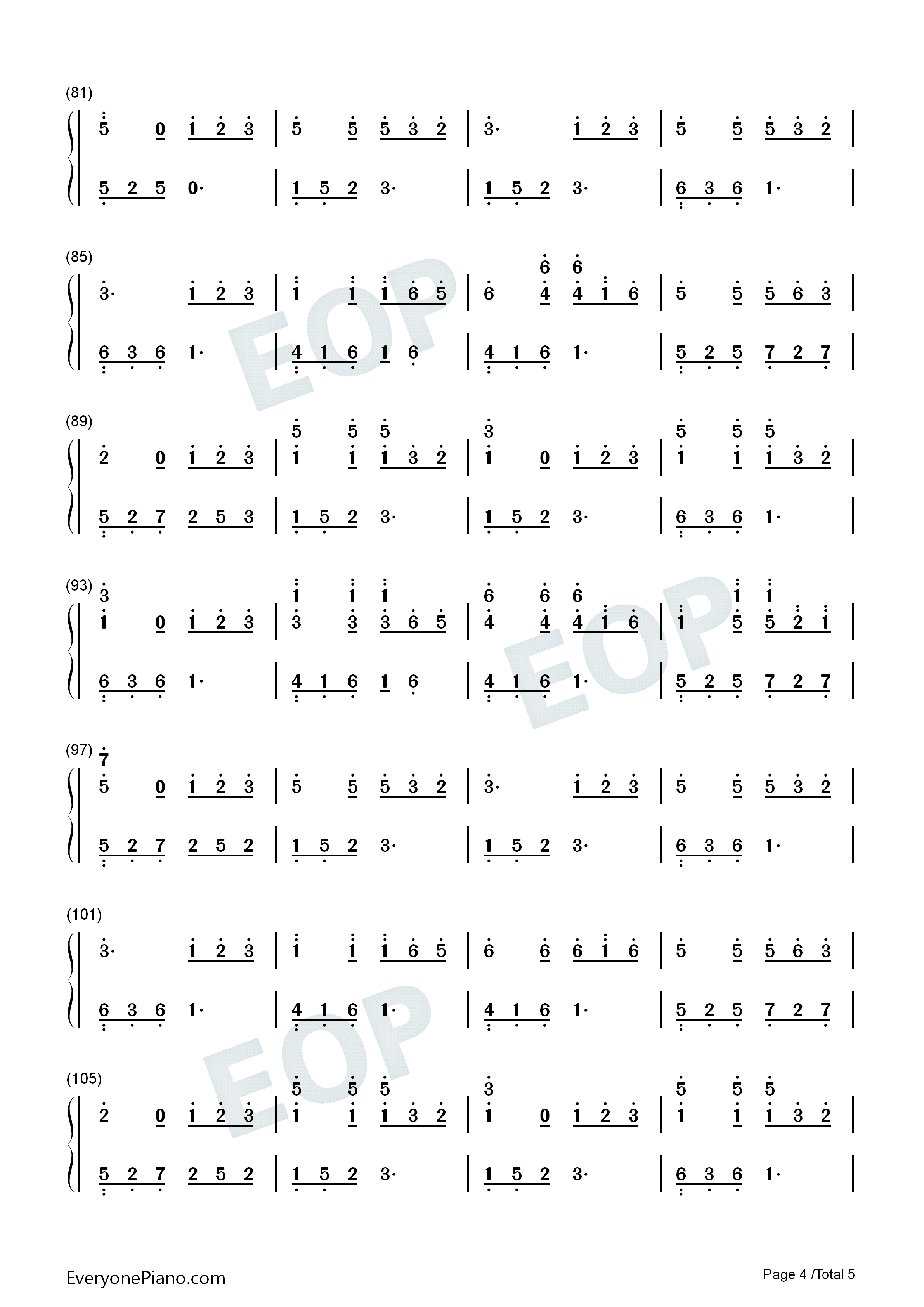 也许是天意钢琴简谱_赵海洋演唱