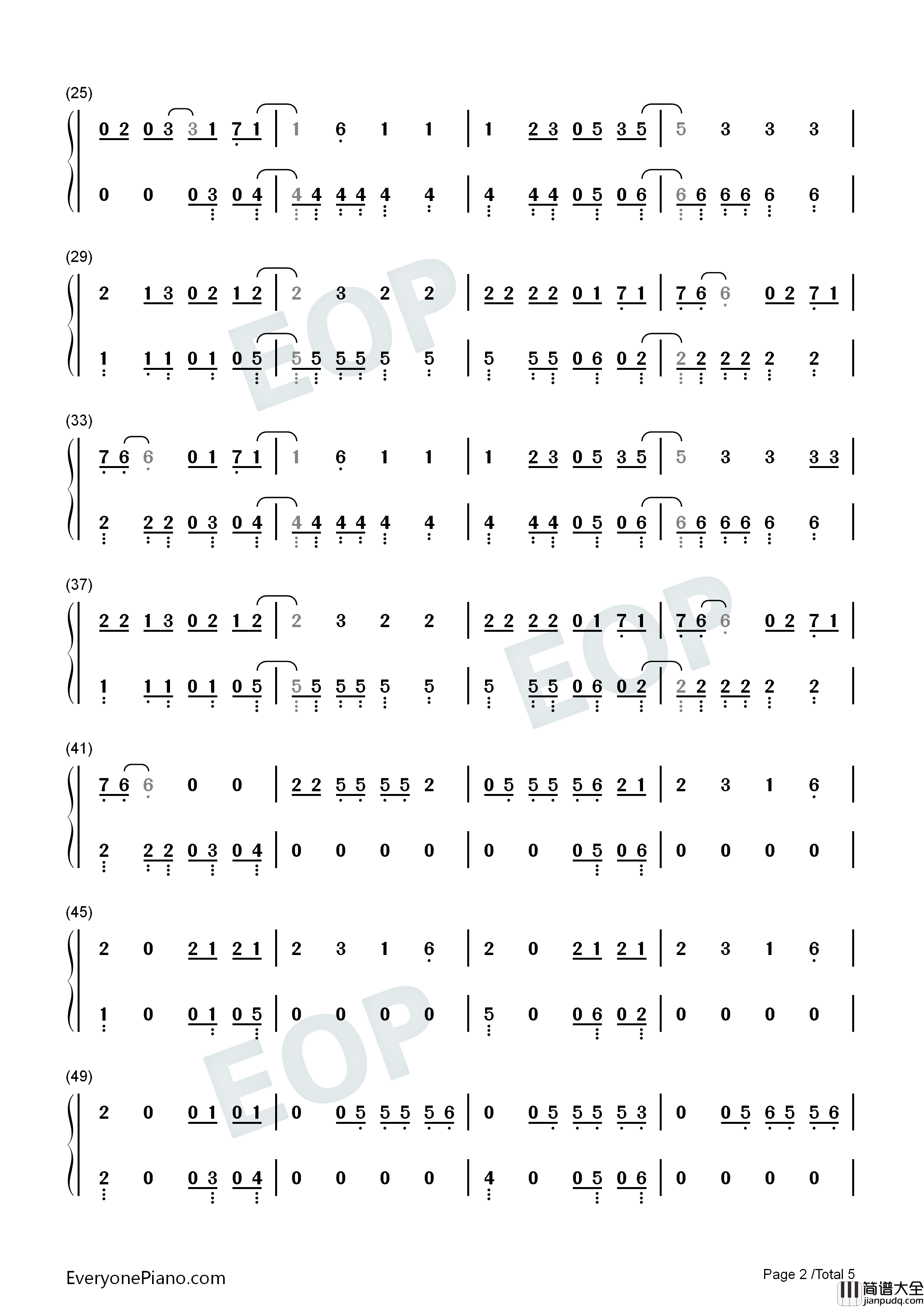 2_Be_Loved_Am_I_Ready钢琴简谱_Lizzo演唱