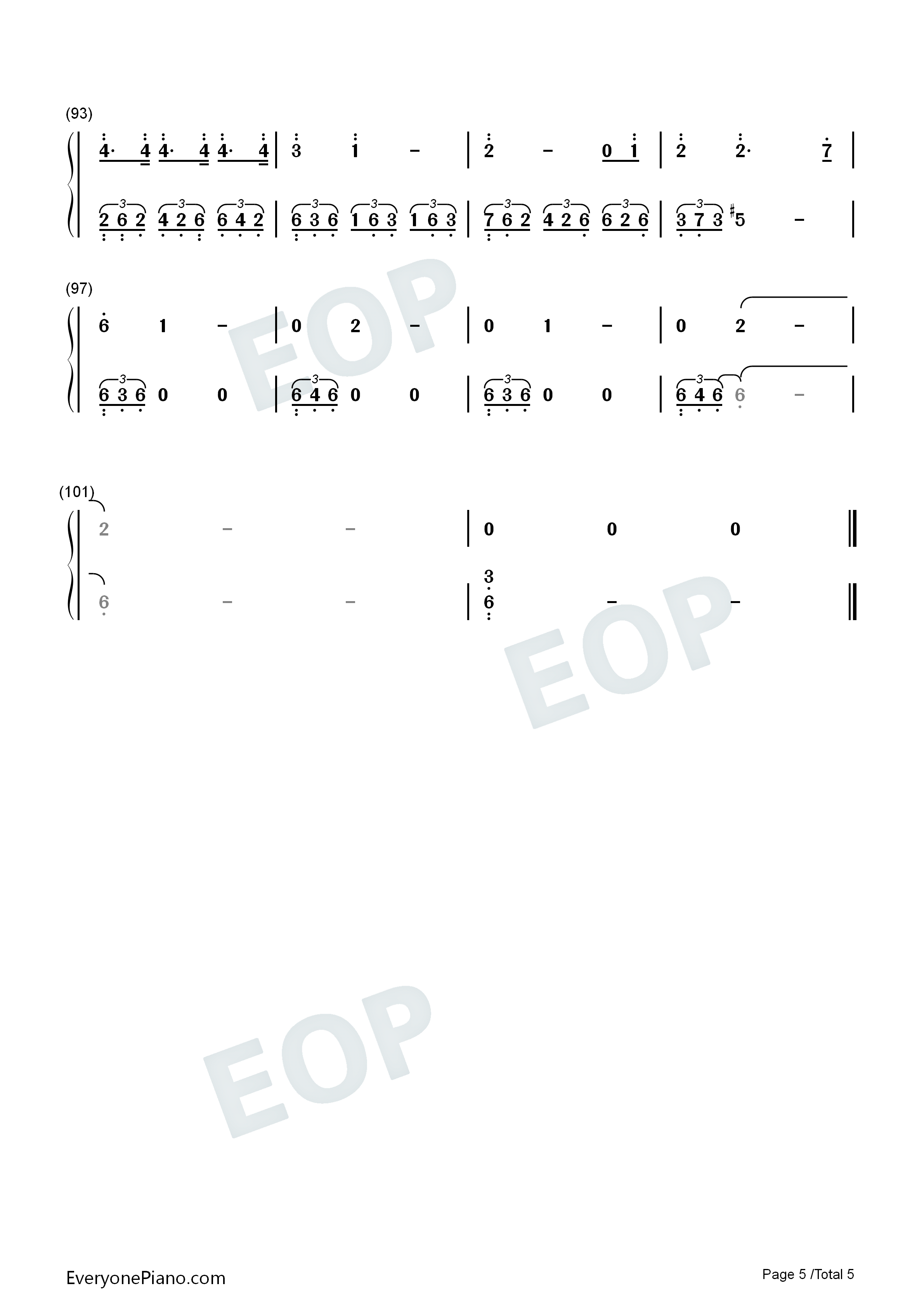 你不是第一个离开的人钢琴简谱_邓紫棋演唱