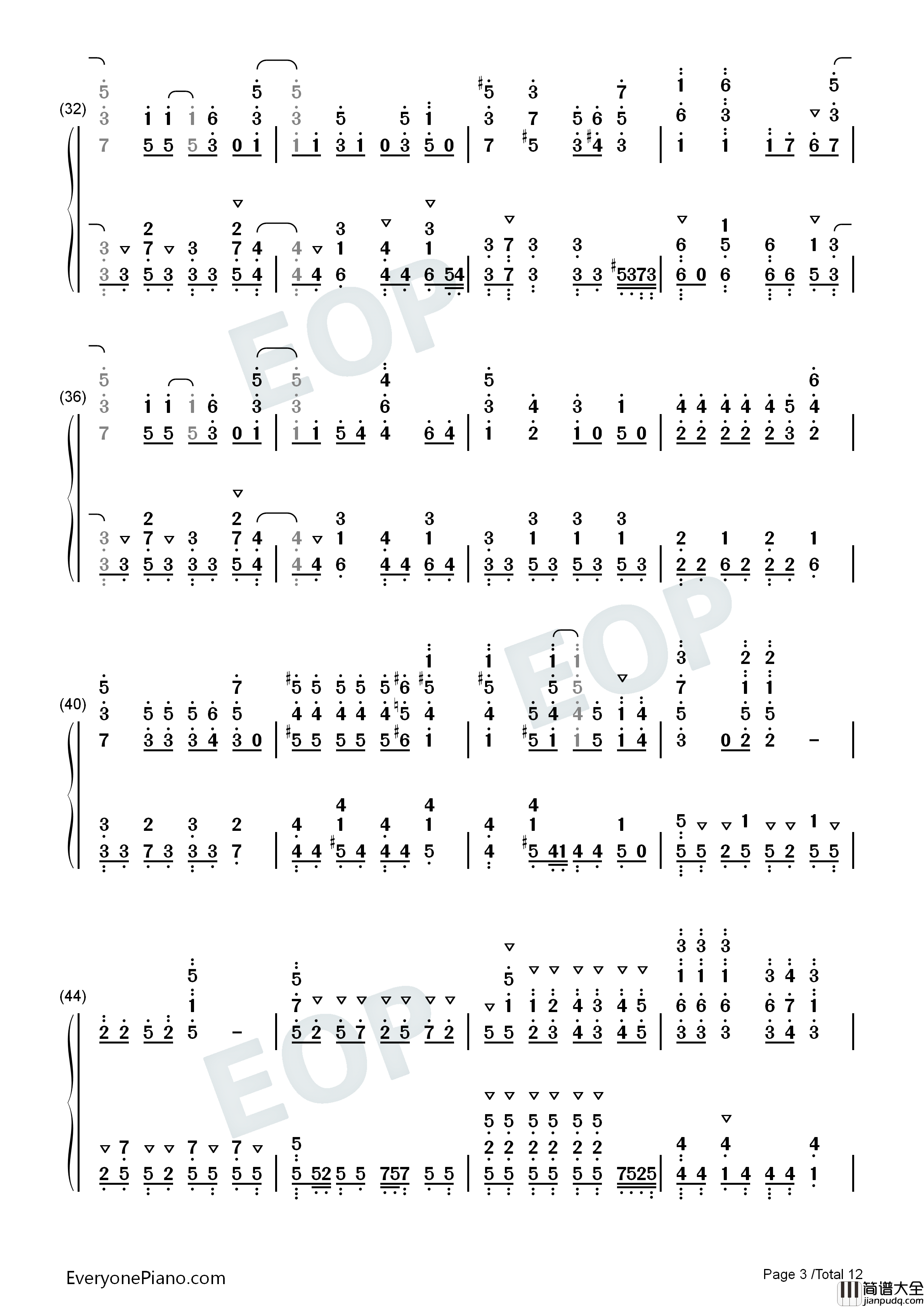 INFINITE_SKY钢琴简谱_KOTOKO演唱