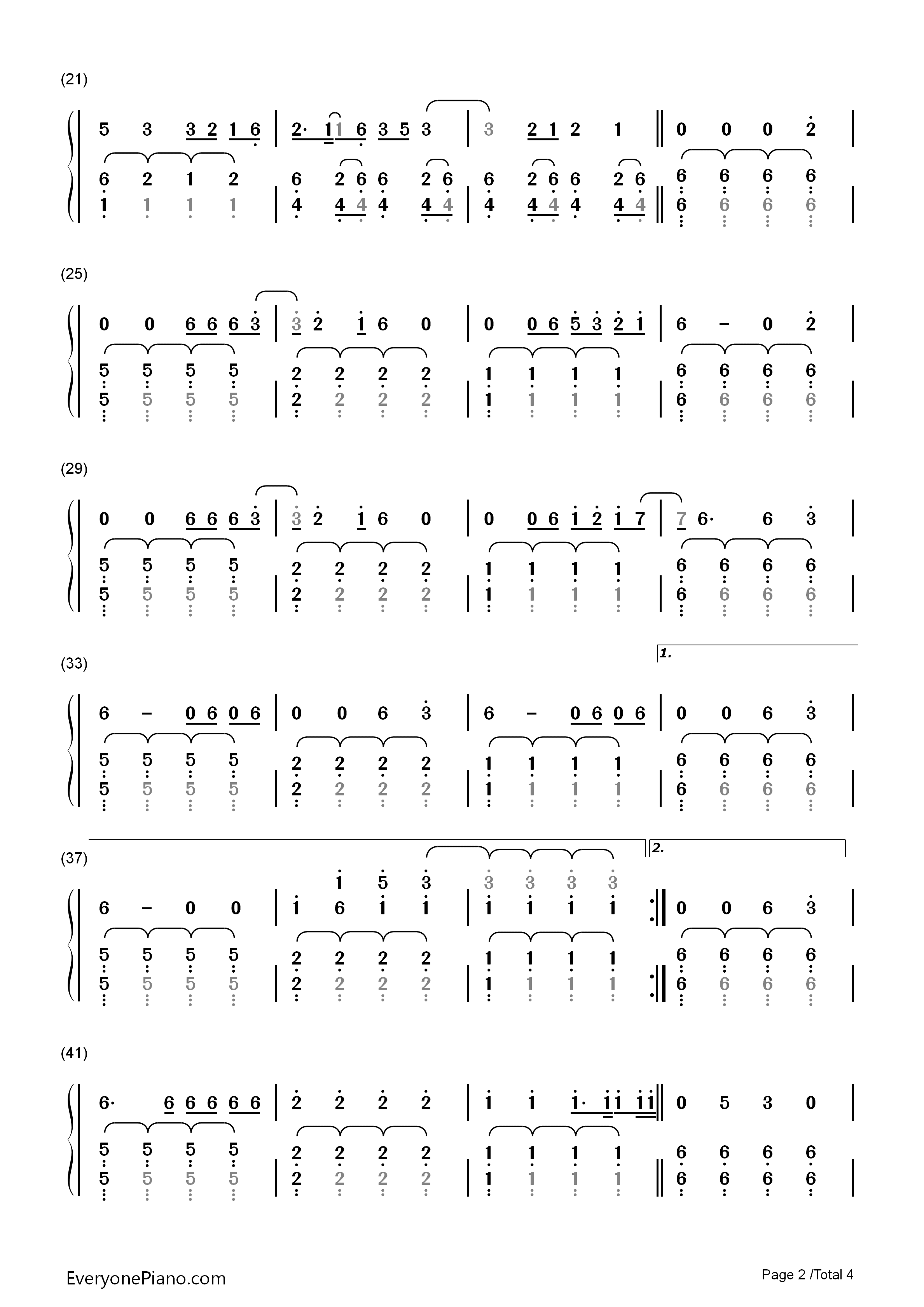 Starry_Eyed钢琴简谱_Ellie_Goulding演唱