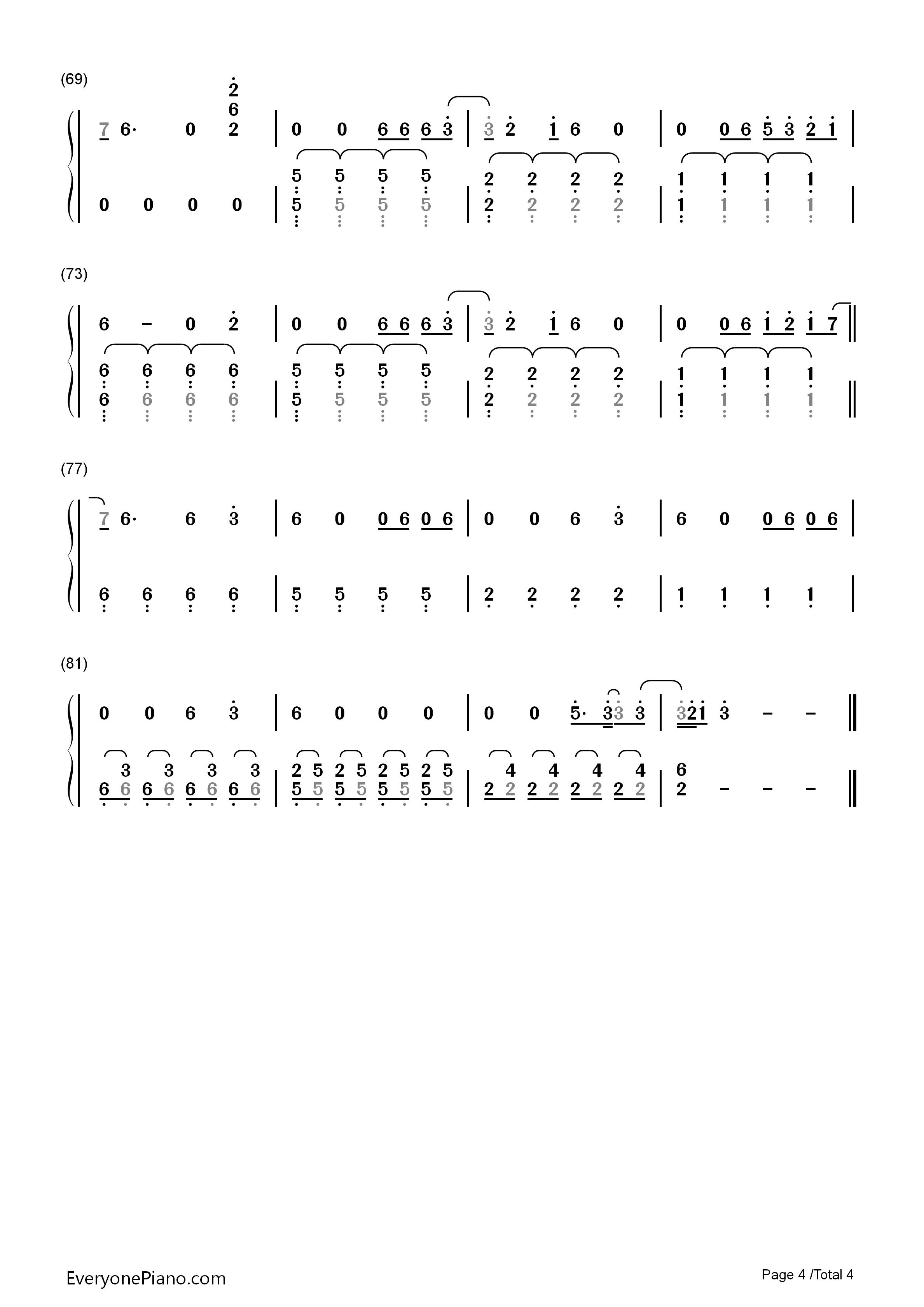 Starry_Eyed钢琴简谱_Ellie_Goulding演唱