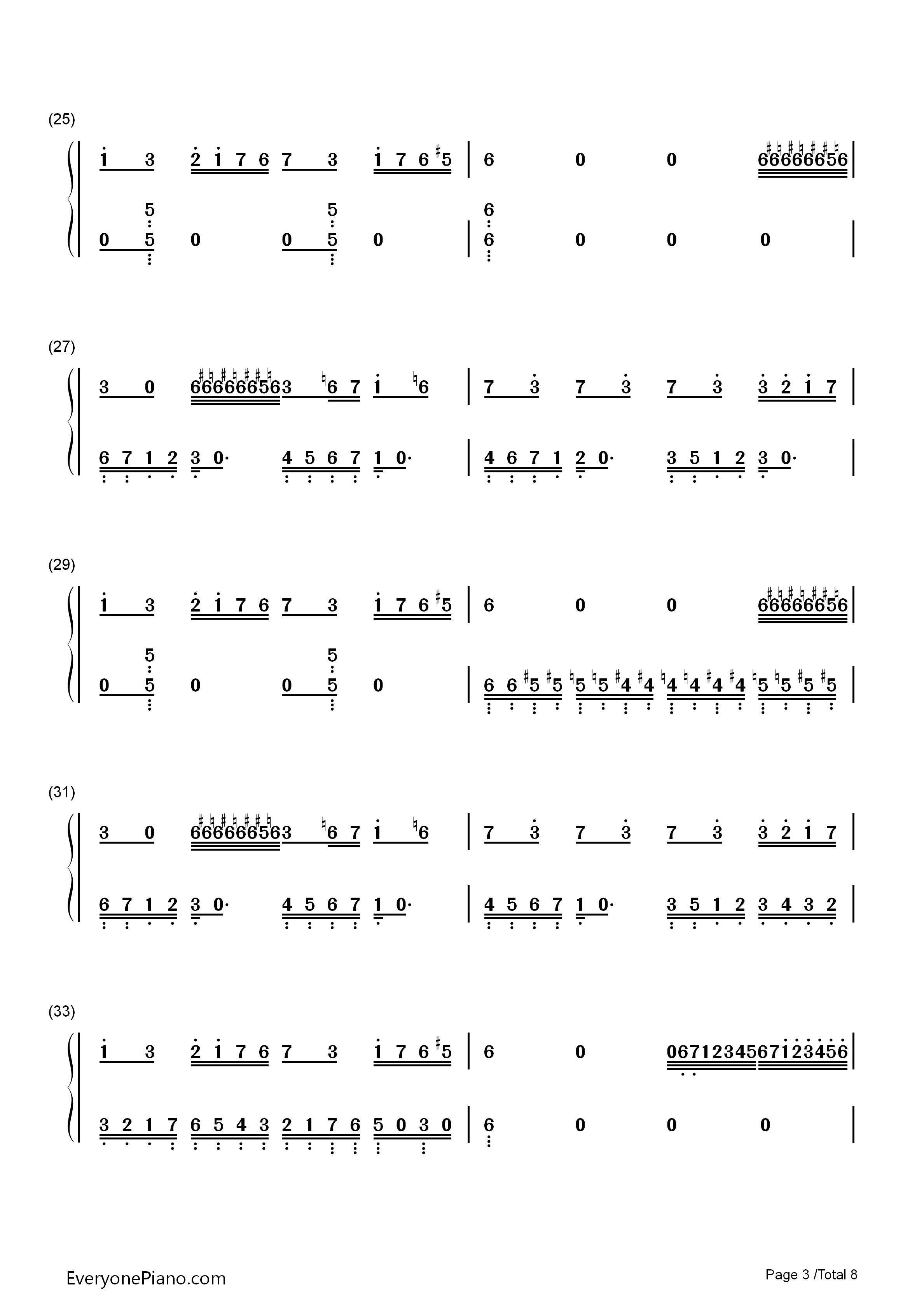 吉普赛女郎钢琴简谱_马克西姆演唱