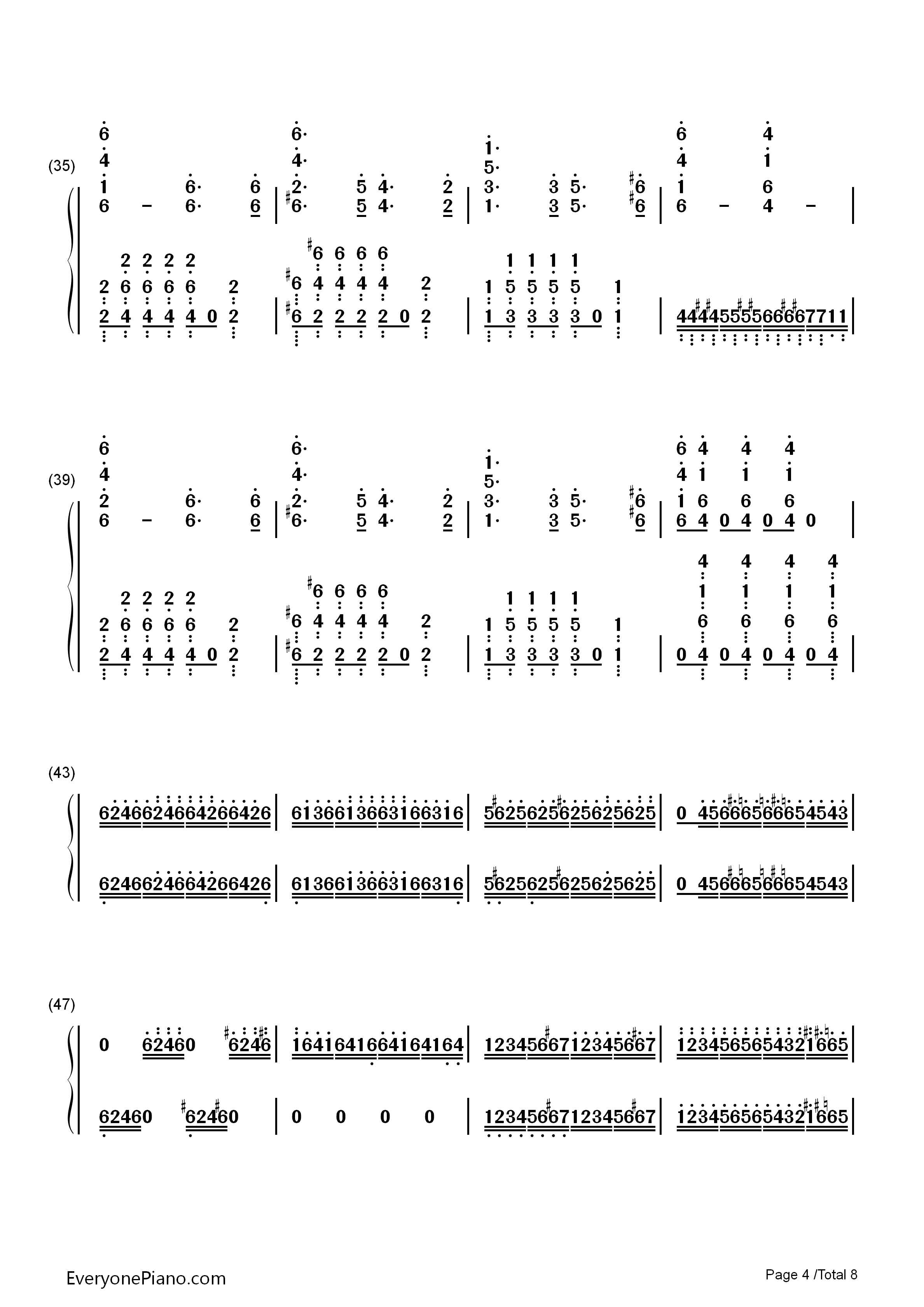 吉普赛女郎钢琴简谱_马克西姆演唱