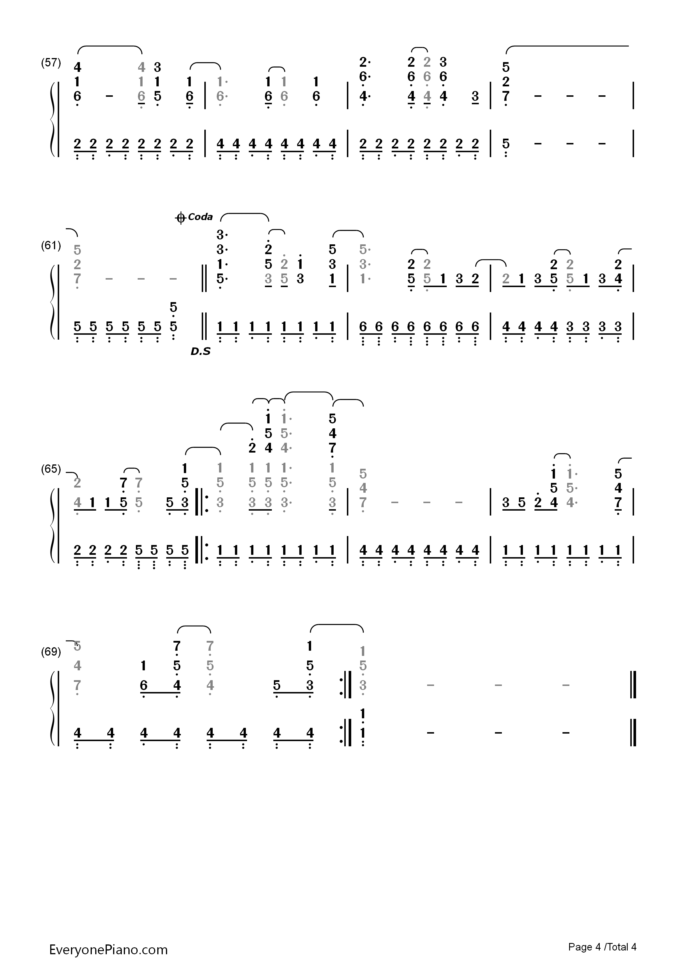 Falling_Over_Me钢琴简谱_Demi_Lovato演唱