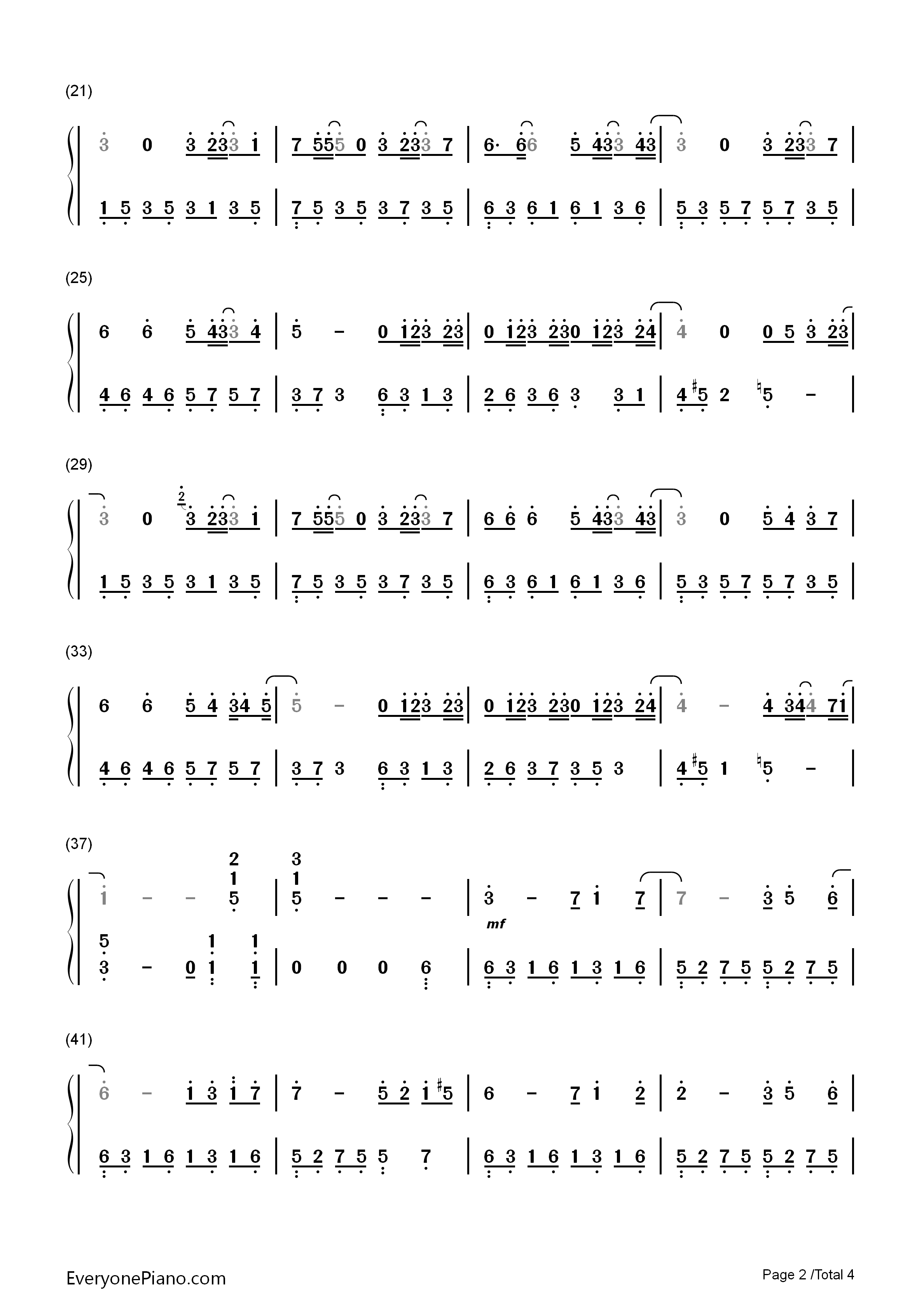 可惜没如果钢琴简谱_林俊杰演唱