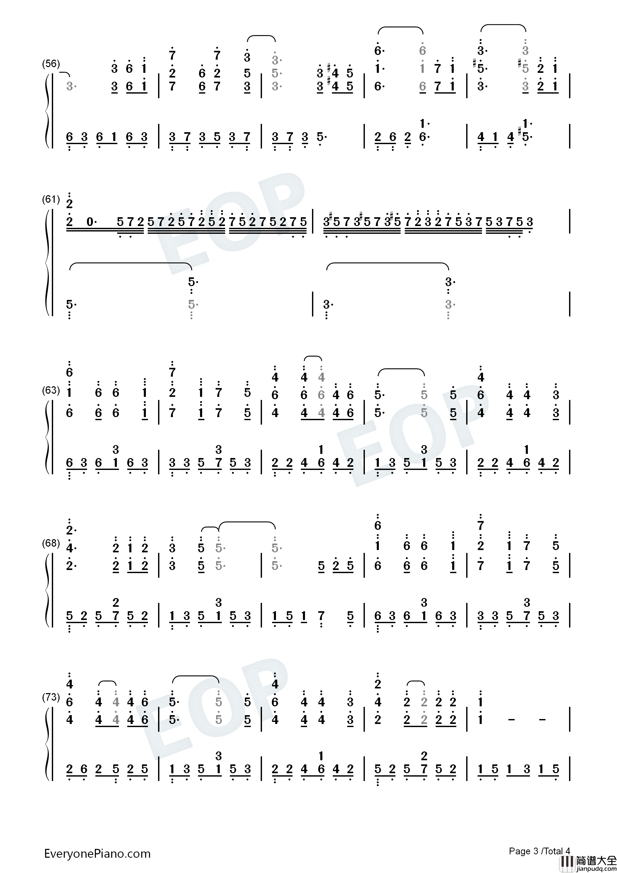 当你老了钢琴简谱_莫文蔚演唱