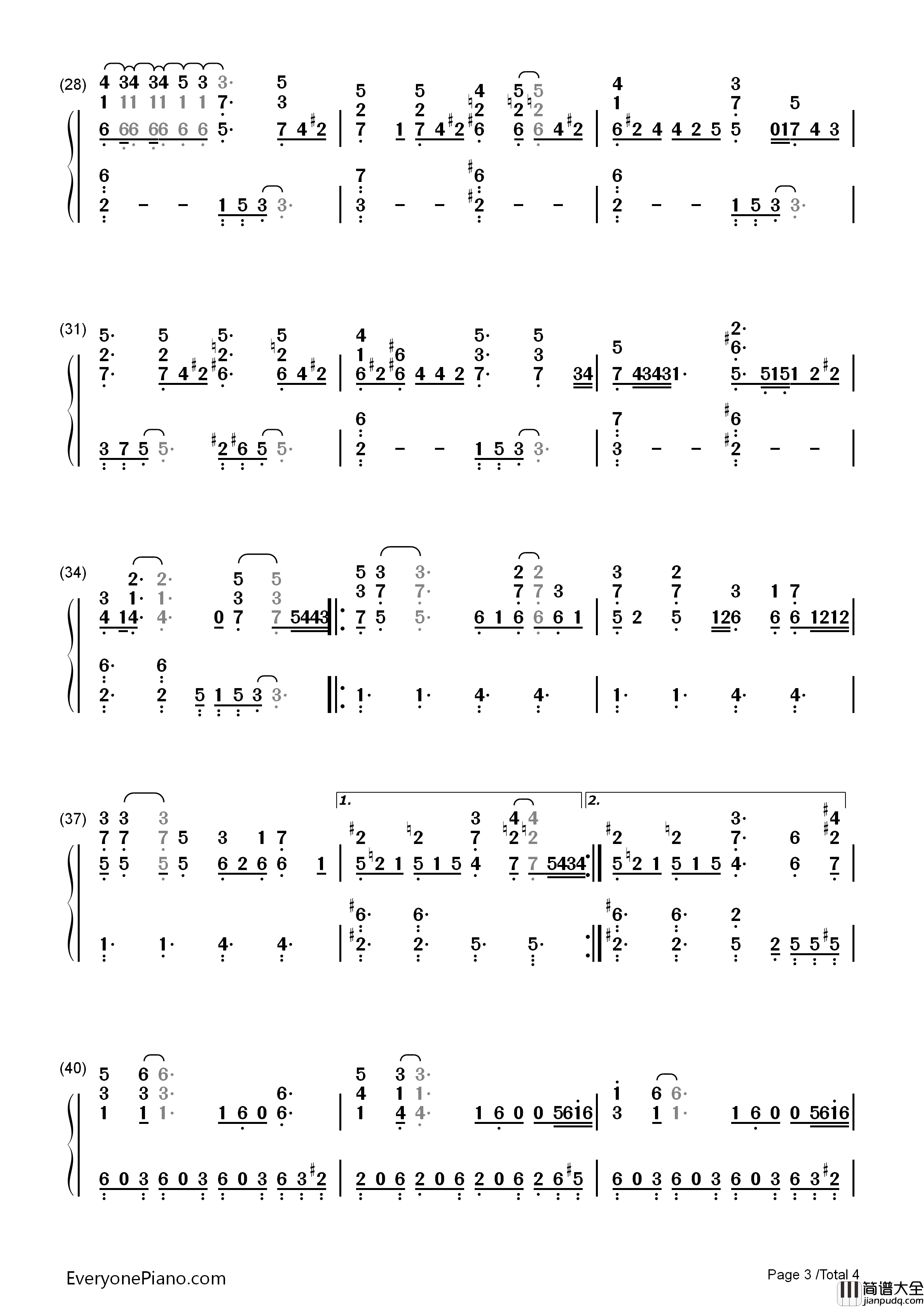 Wake_Up钢琴简谱_Alicia_Keys演唱