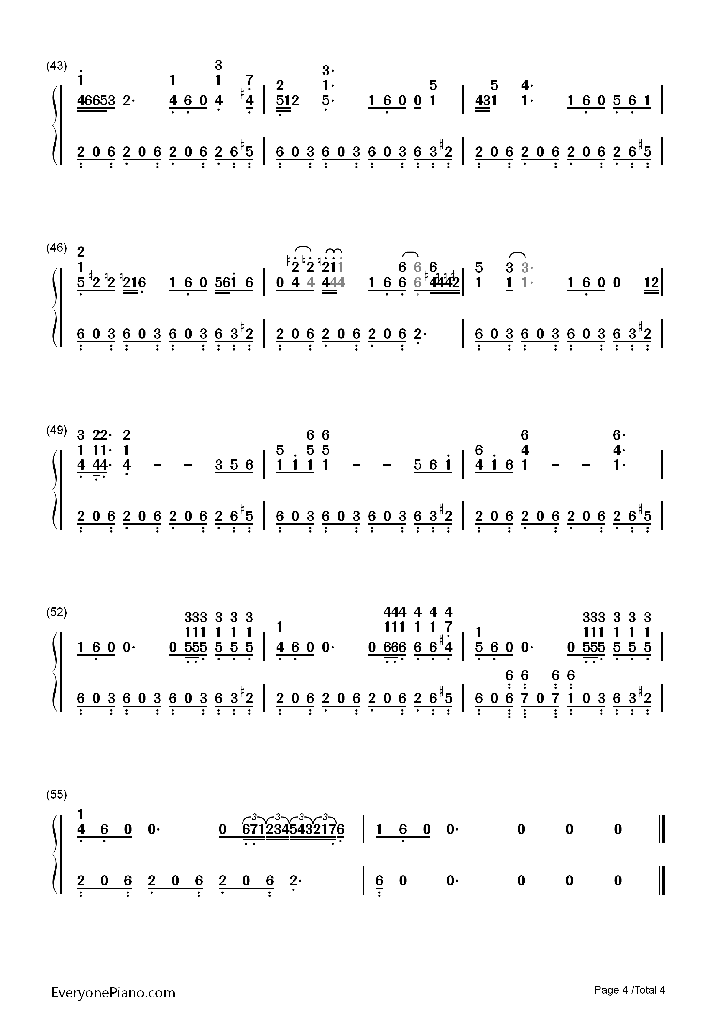 Wake_Up钢琴简谱_Alicia_Keys演唱