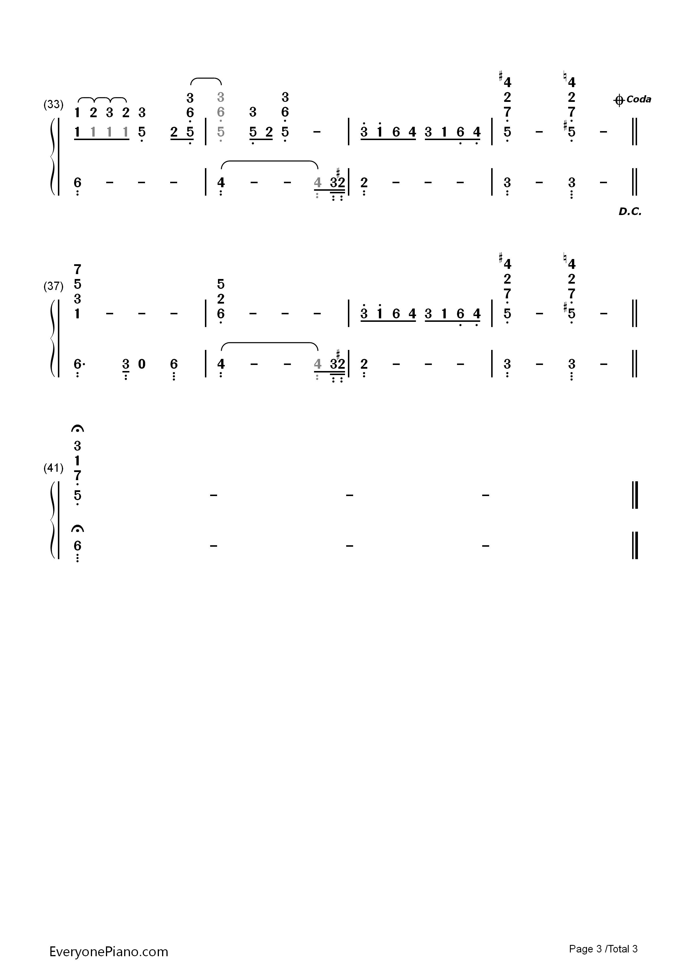 Feeling_U_Feeling_Me钢琴简谱_Alicia_Keys演唱