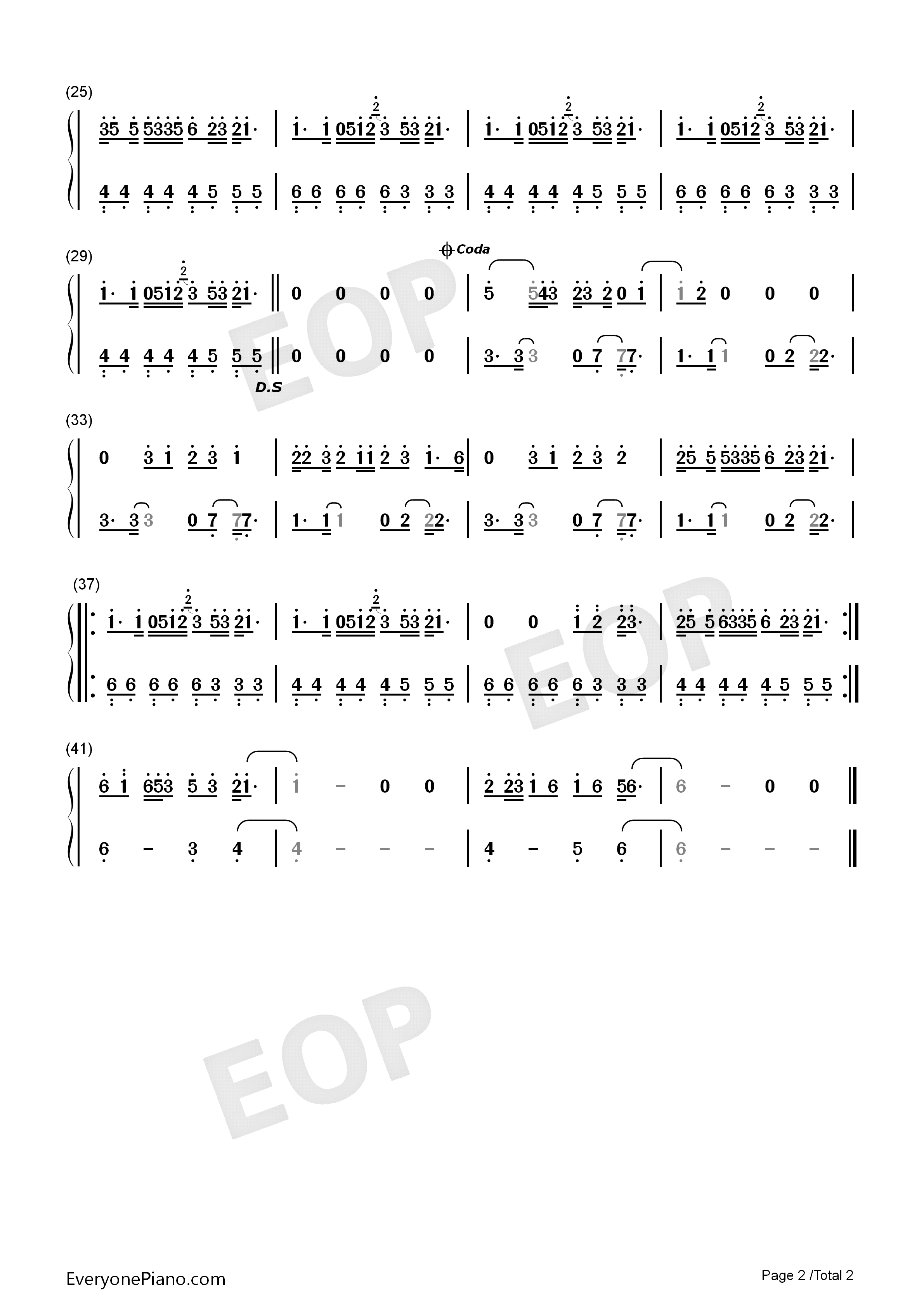 SOS钢琴简谱_Avicii_Aloe_Blacc演唱